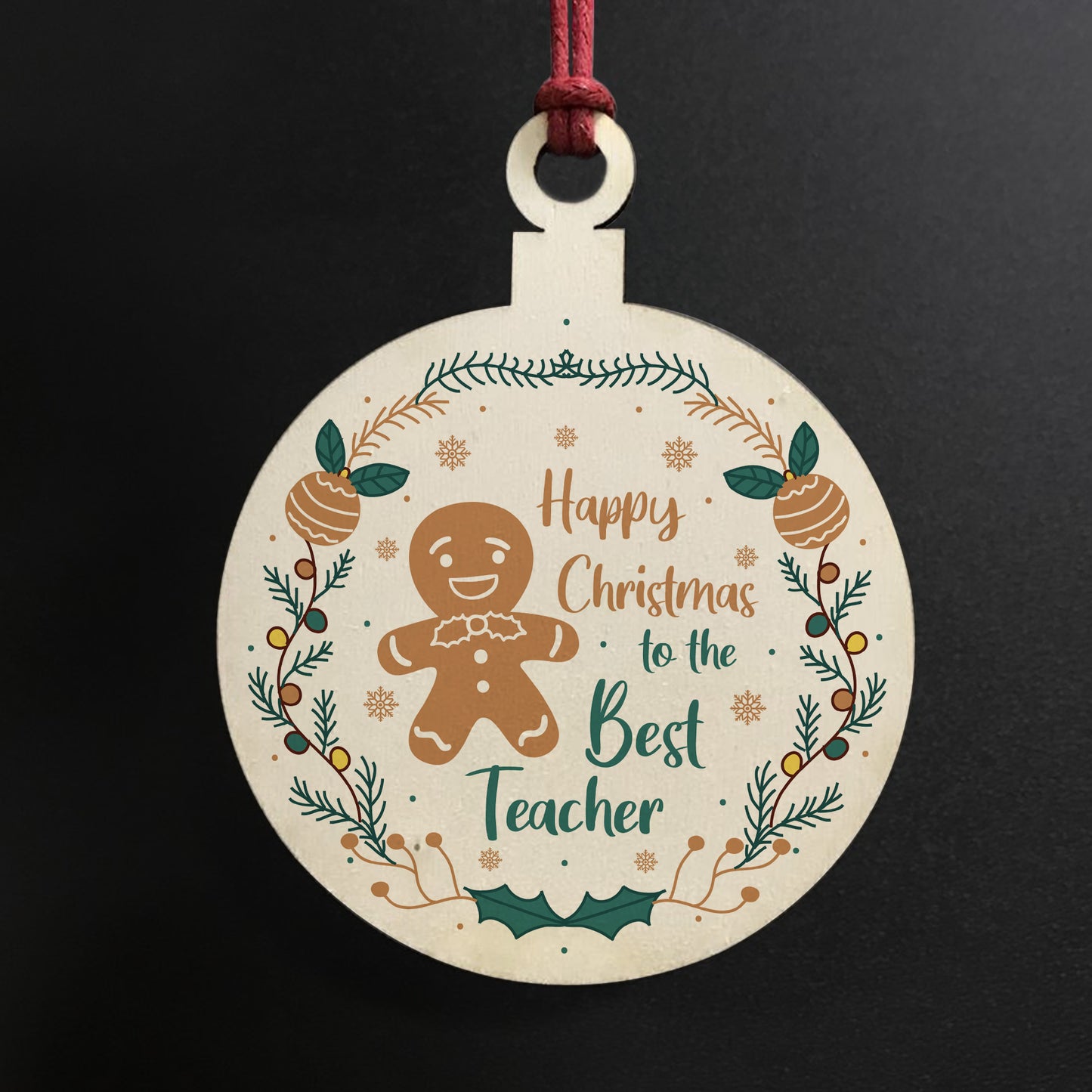 Teacher Gift For Christmas Gingerbread Design Thank You Gift