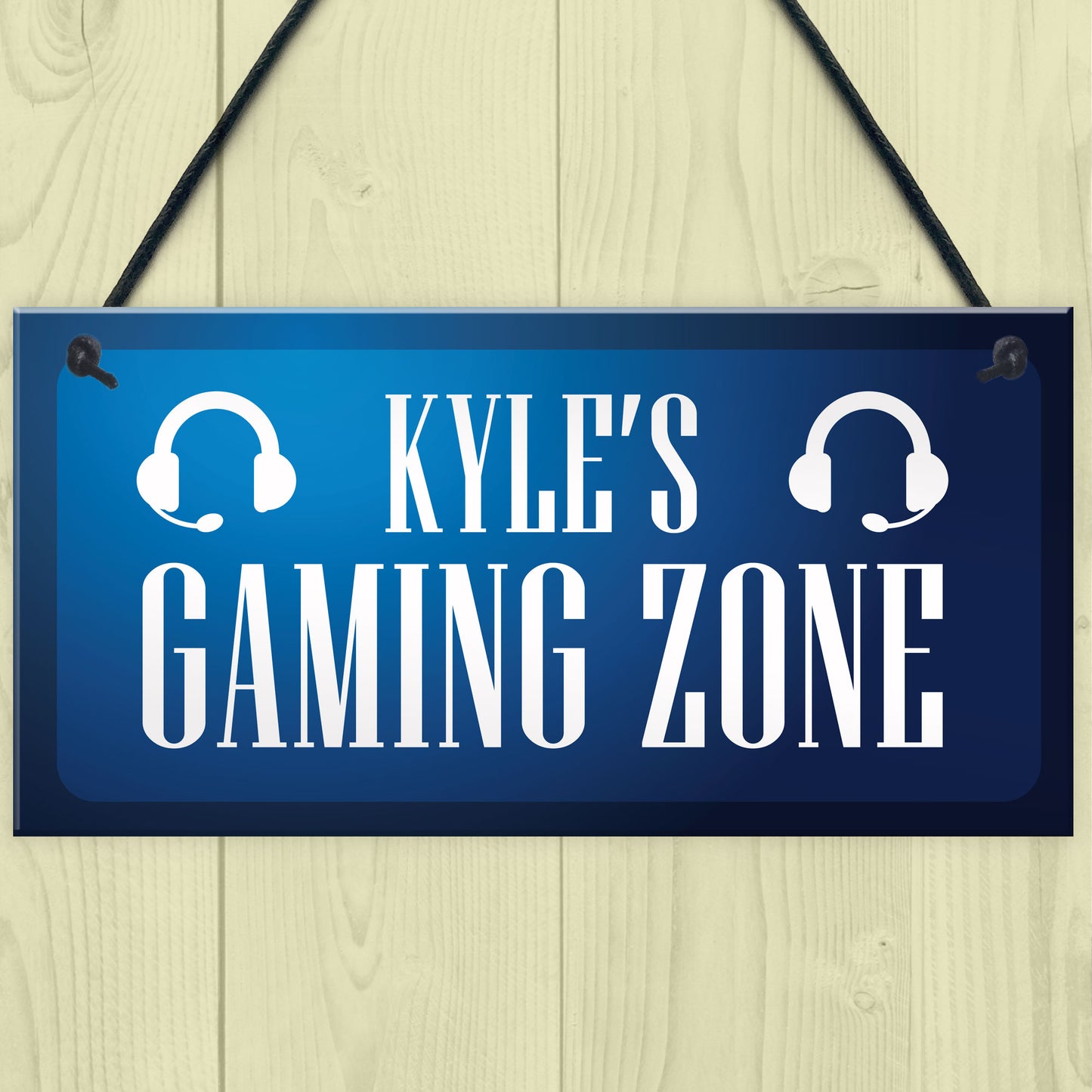 Personalised Gaming Zone Sign Gift For Boys Bedroom Novelty Gift