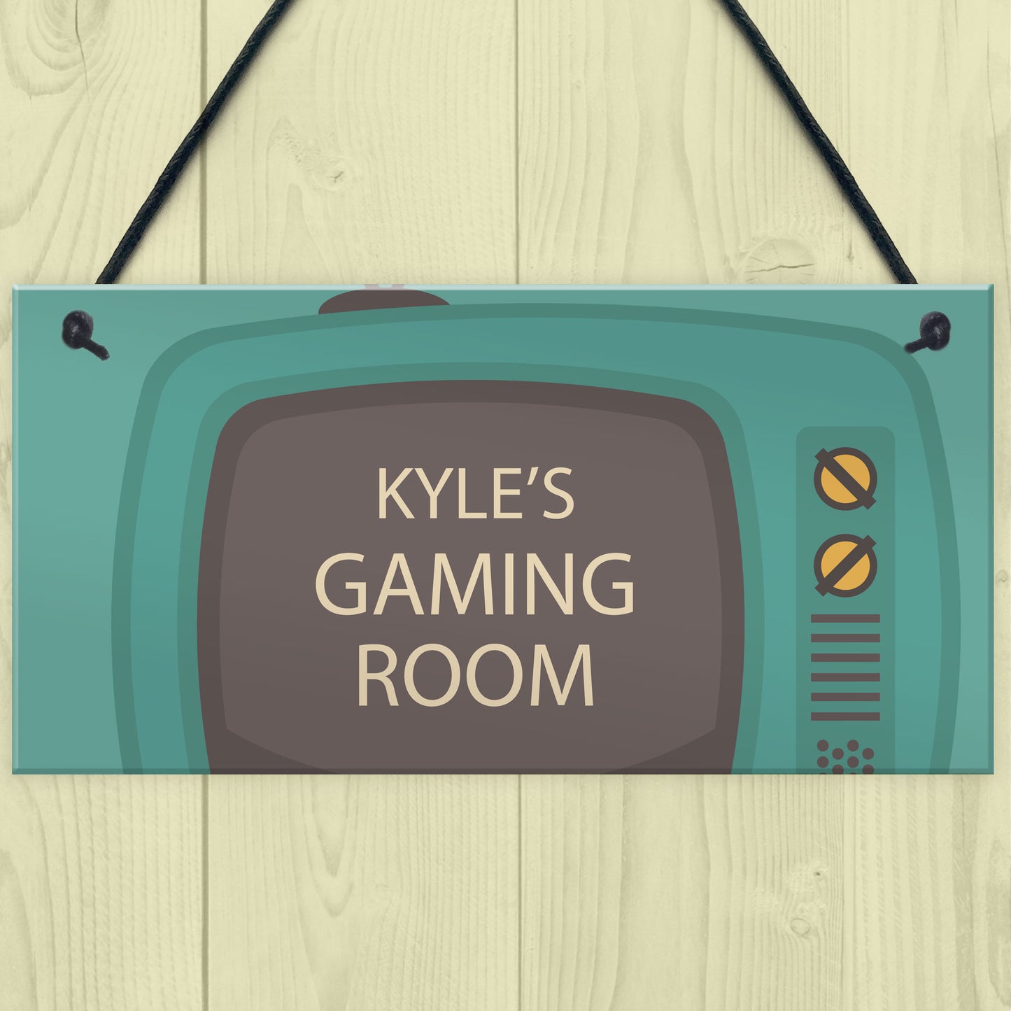 Quirky Gaming Room Sign PERSONALISED Boys Bedroom Sign