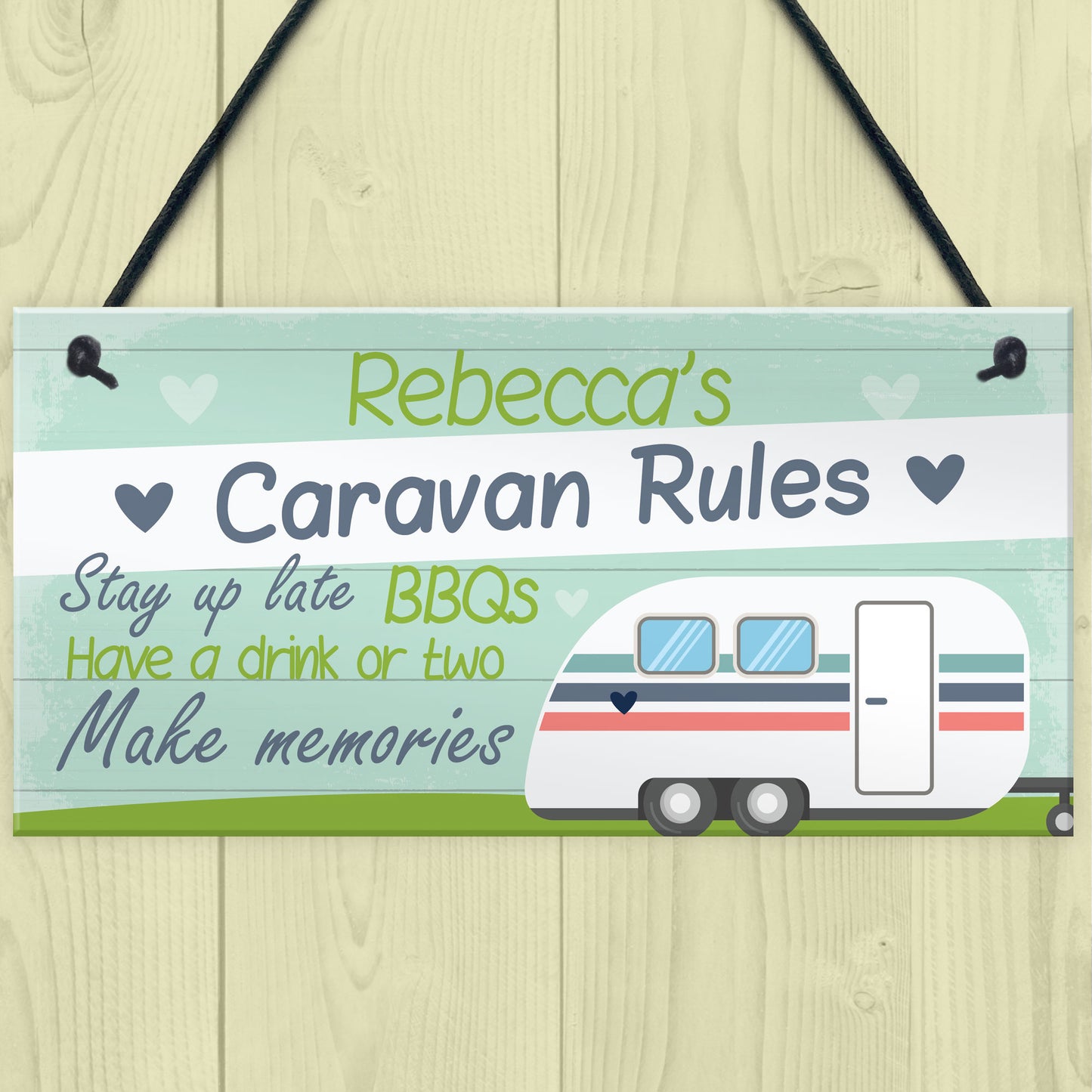 Caravan Sign PERSONALISED Any Name Caravan Camping Camper