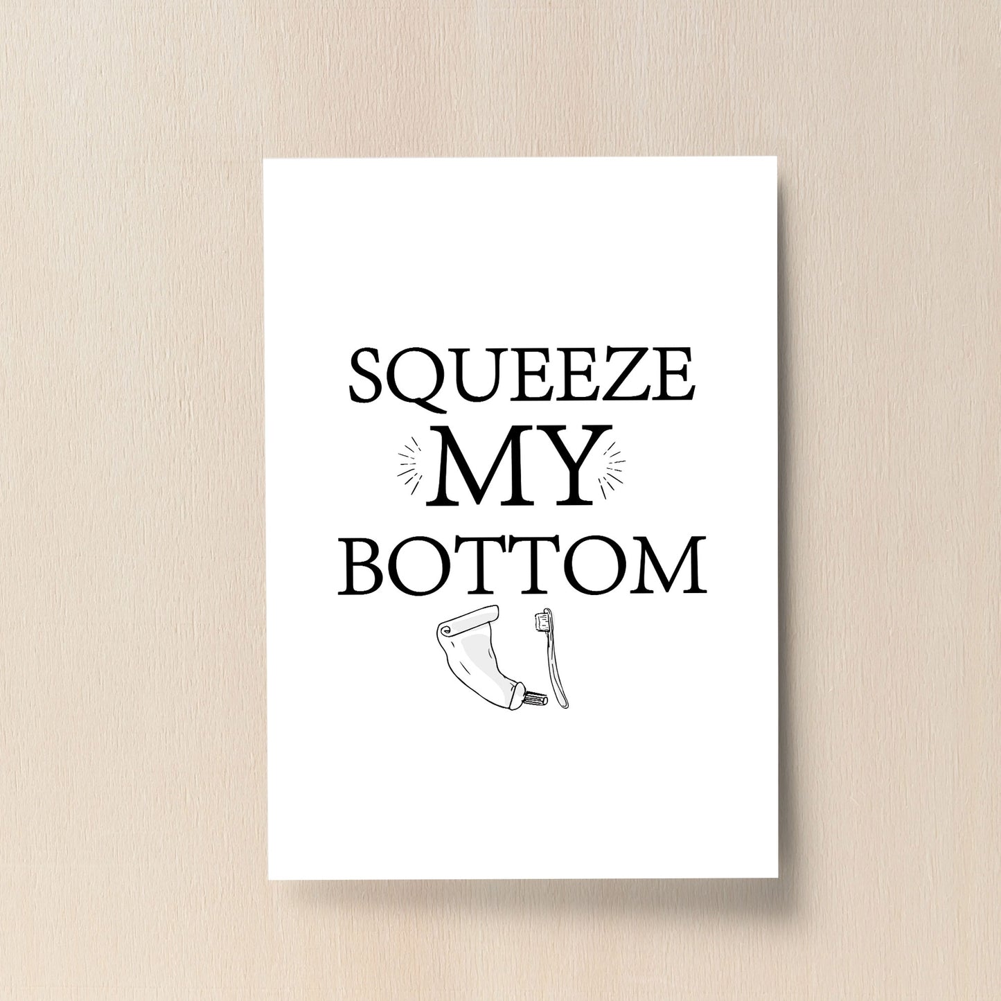 Funny Bathroom Print New Home Gift Bathroom Toilet Wall Sign