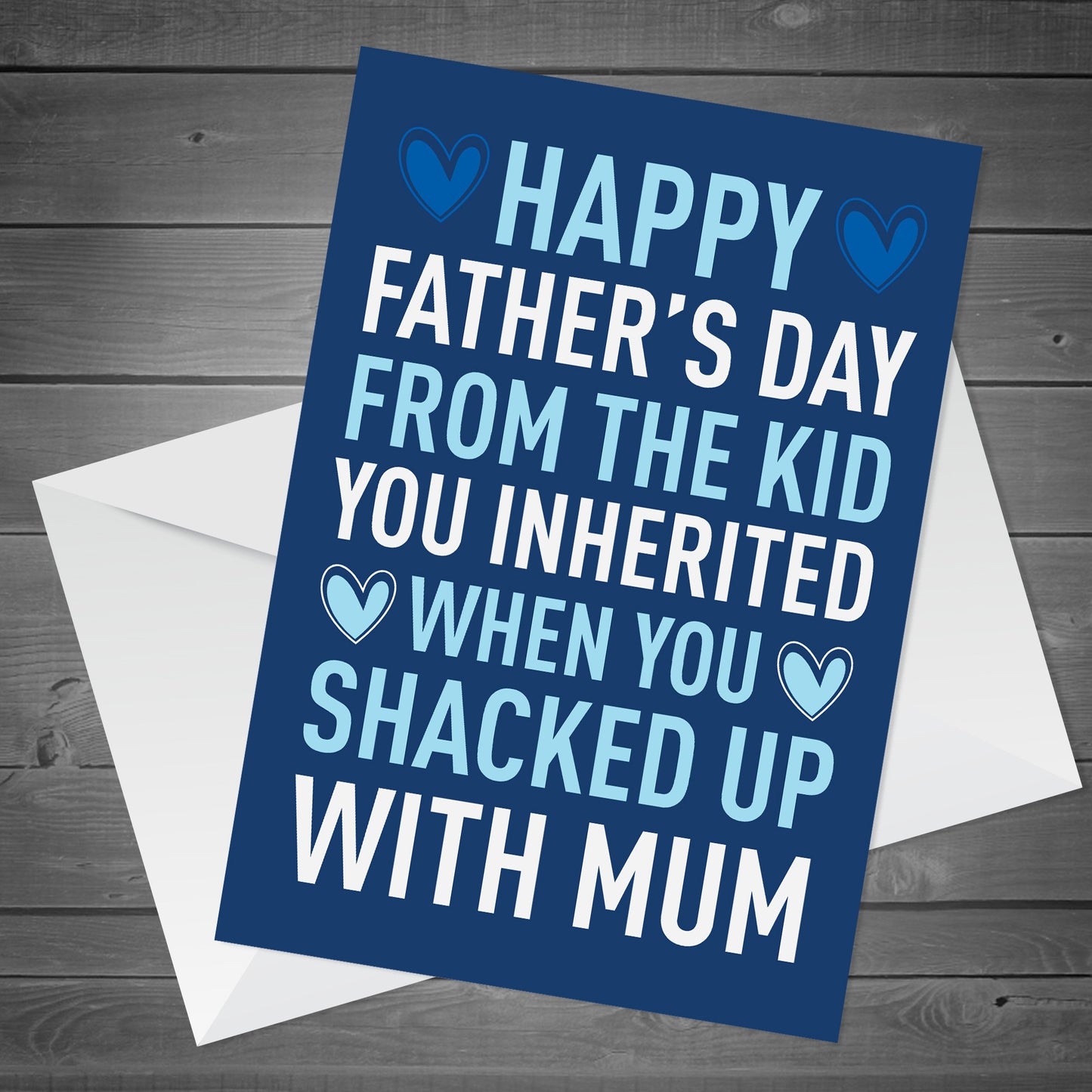 Stepdad Funny Fathers Day Card Fathers Day Card From The Kid