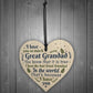 Great Grandad Ornament Heart Christmas Gift Grandad Announcement