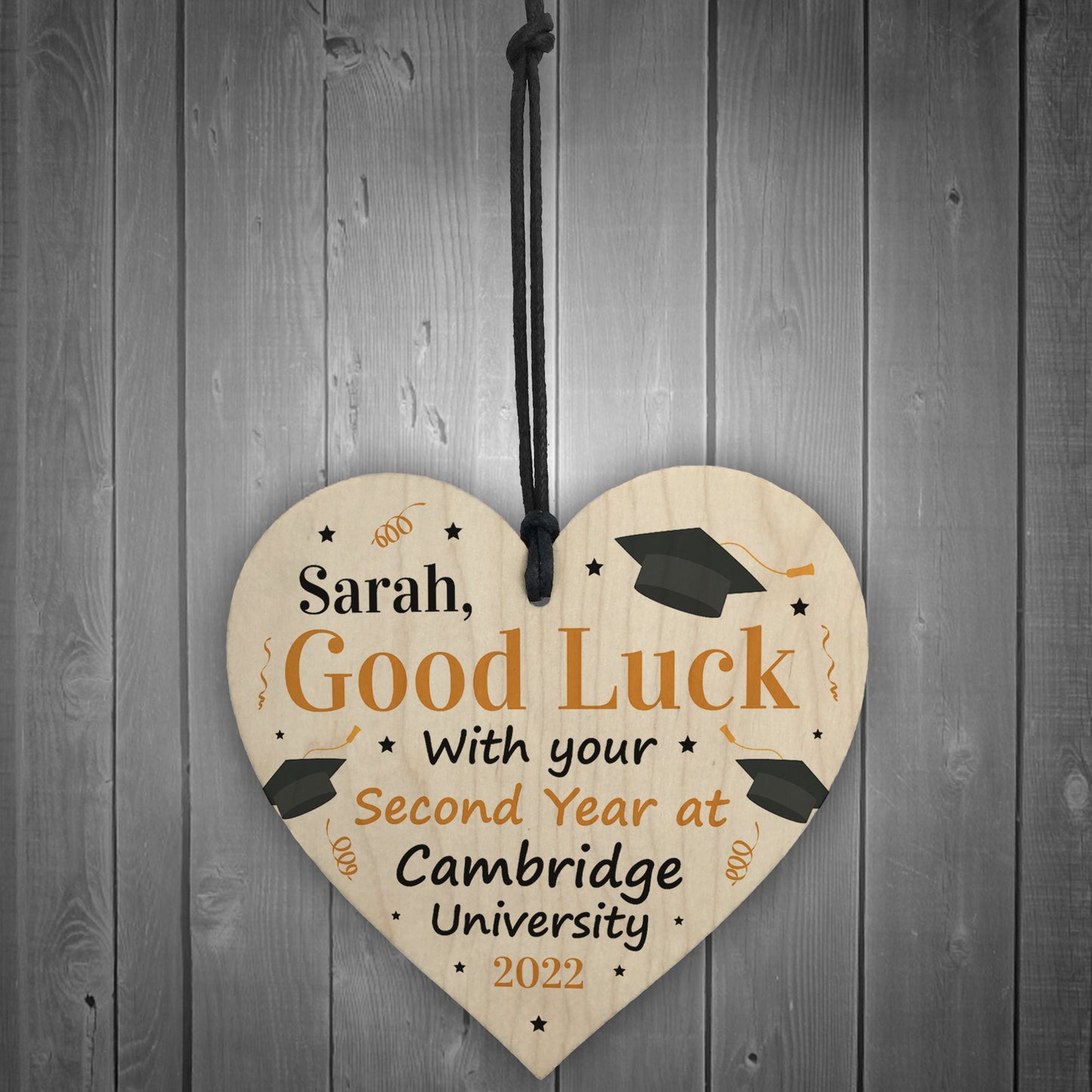 PERSONALISED University Second 2nd Year Good Luck Gifts