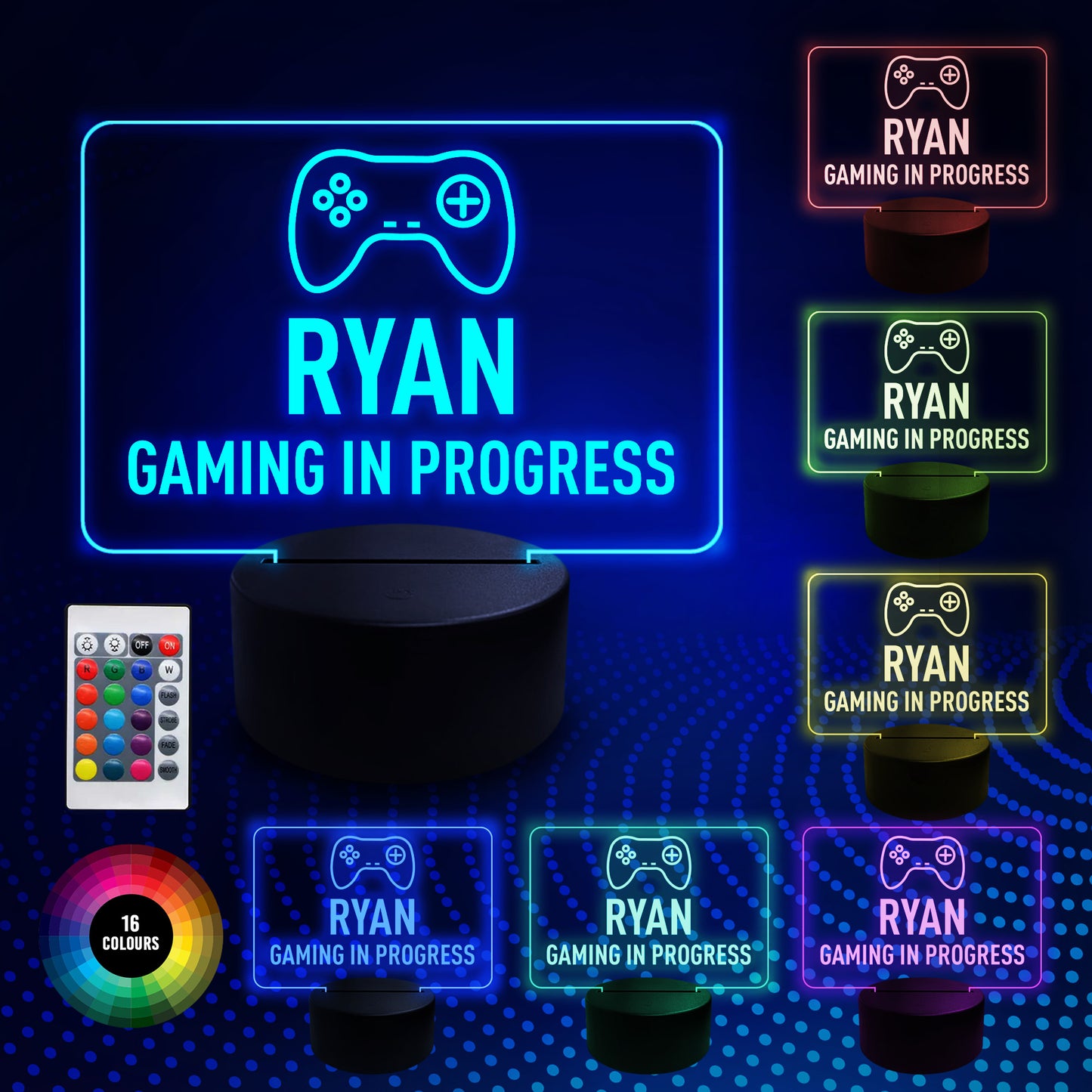 Gaming Sign Personalised Neon LED Sign Computer Game Man Cave