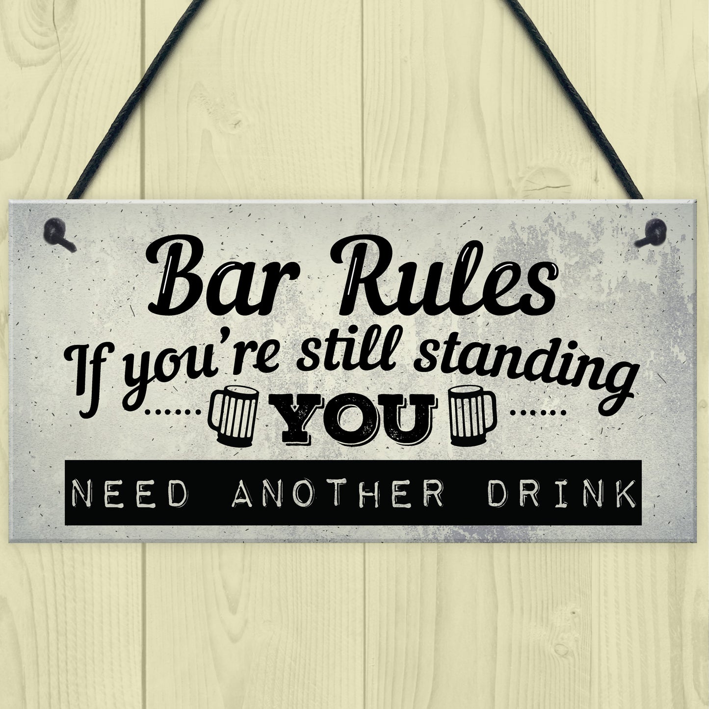 Still Standing Plaque Alcohol Beer Pub Bar Garden Man Cave Wall