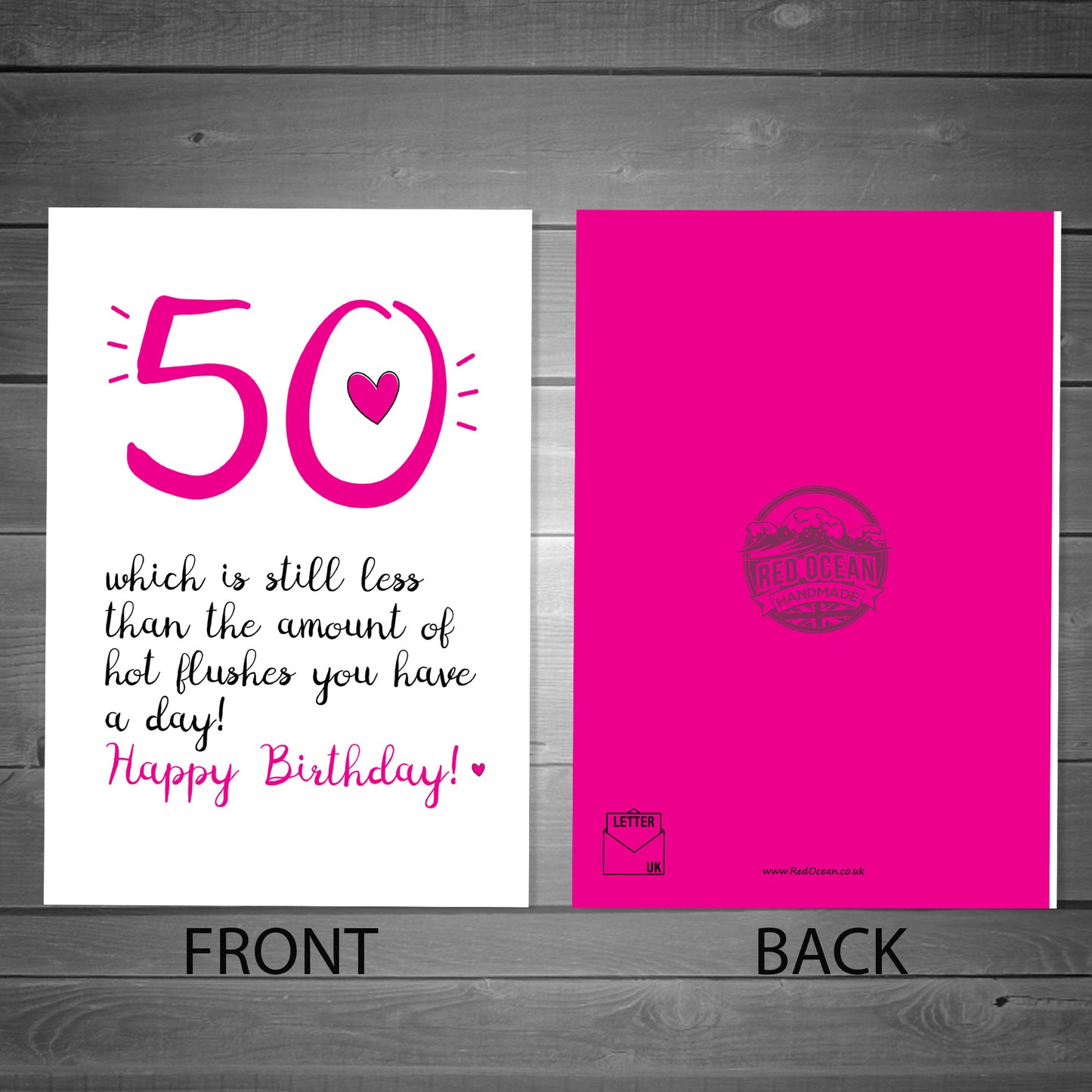 Funny 50th Birthday Card For Women Mum Nan Sister Friend