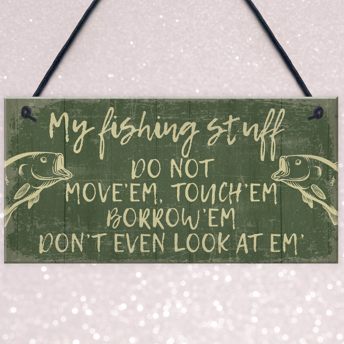 Funny Fishing Fisherman Stuff Sign Garden Shed Man Cave Plaque