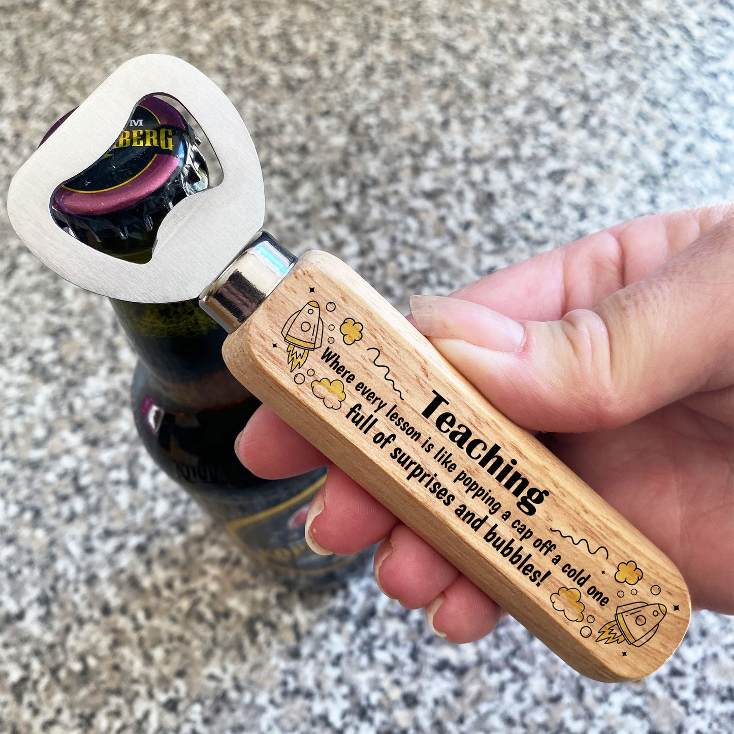 Teacher Gift Wood Bottle Opener Teacher Thank You Gifts School