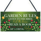 Pack of 3 Hanging Garden Plaques For Garden Shed Summer House