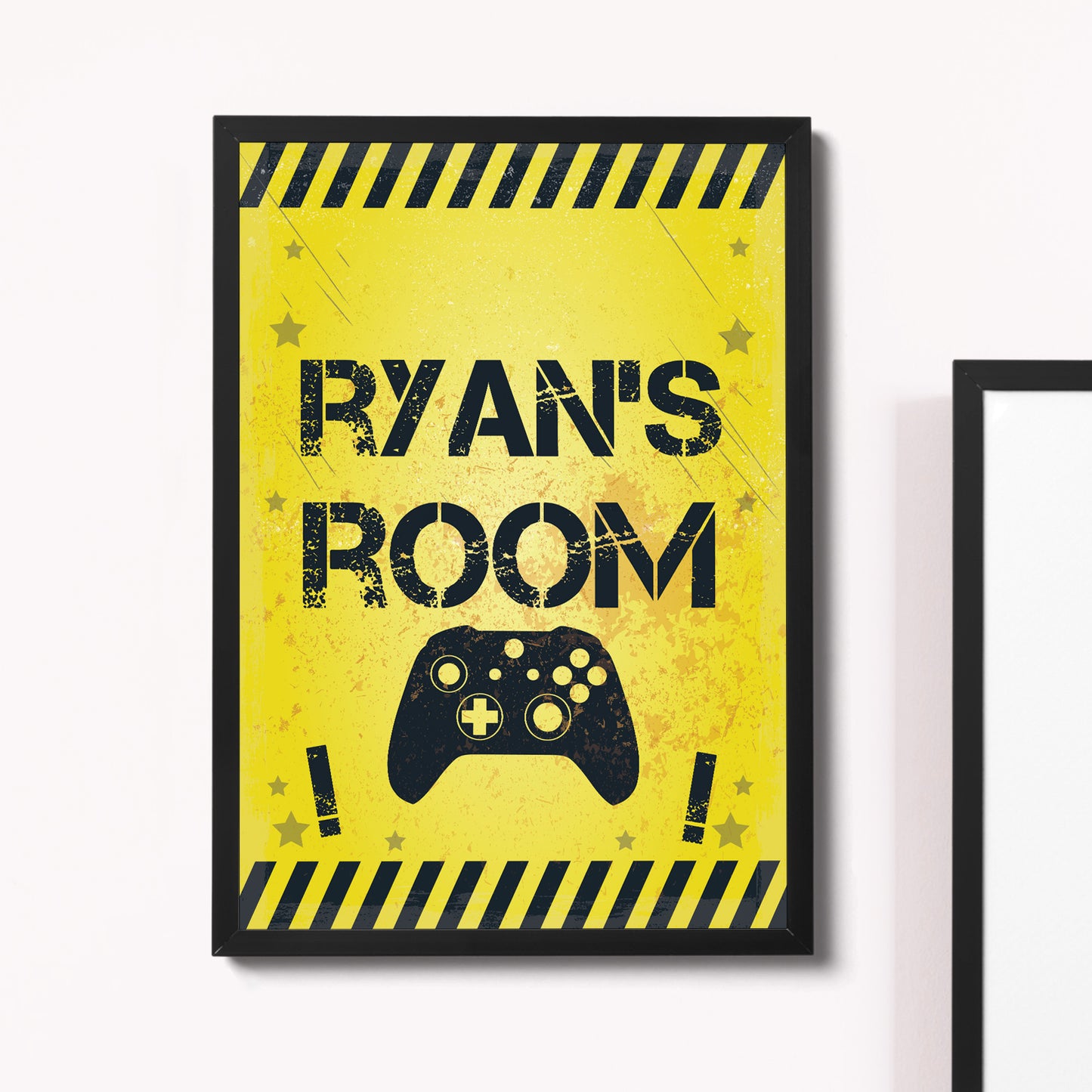 Personalised Bedroom Sign Print For Wall Boys Bedroom Decor Xbox