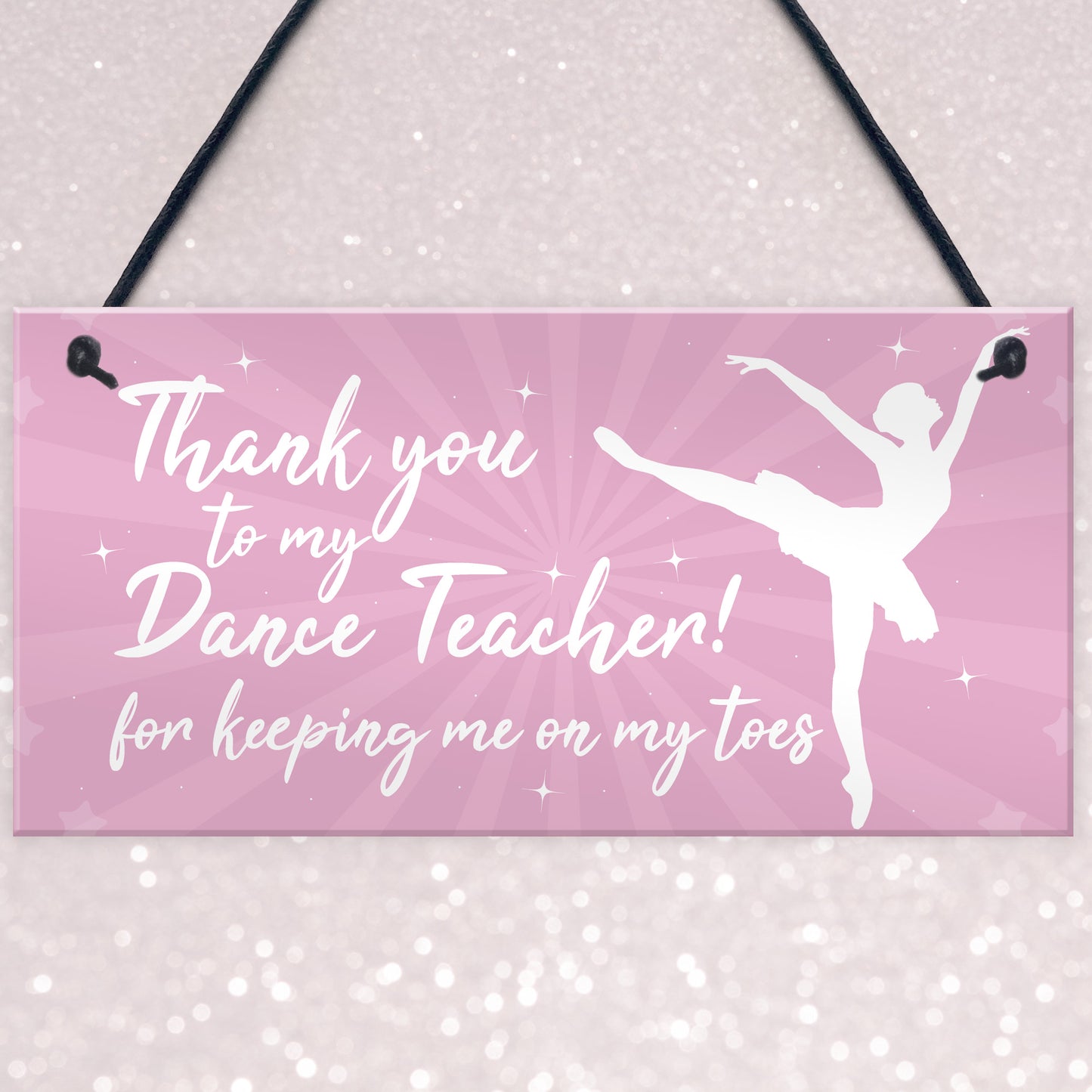 Thank You Dance Teacher Gift Hanging Plaque Goodbye Gift For Her