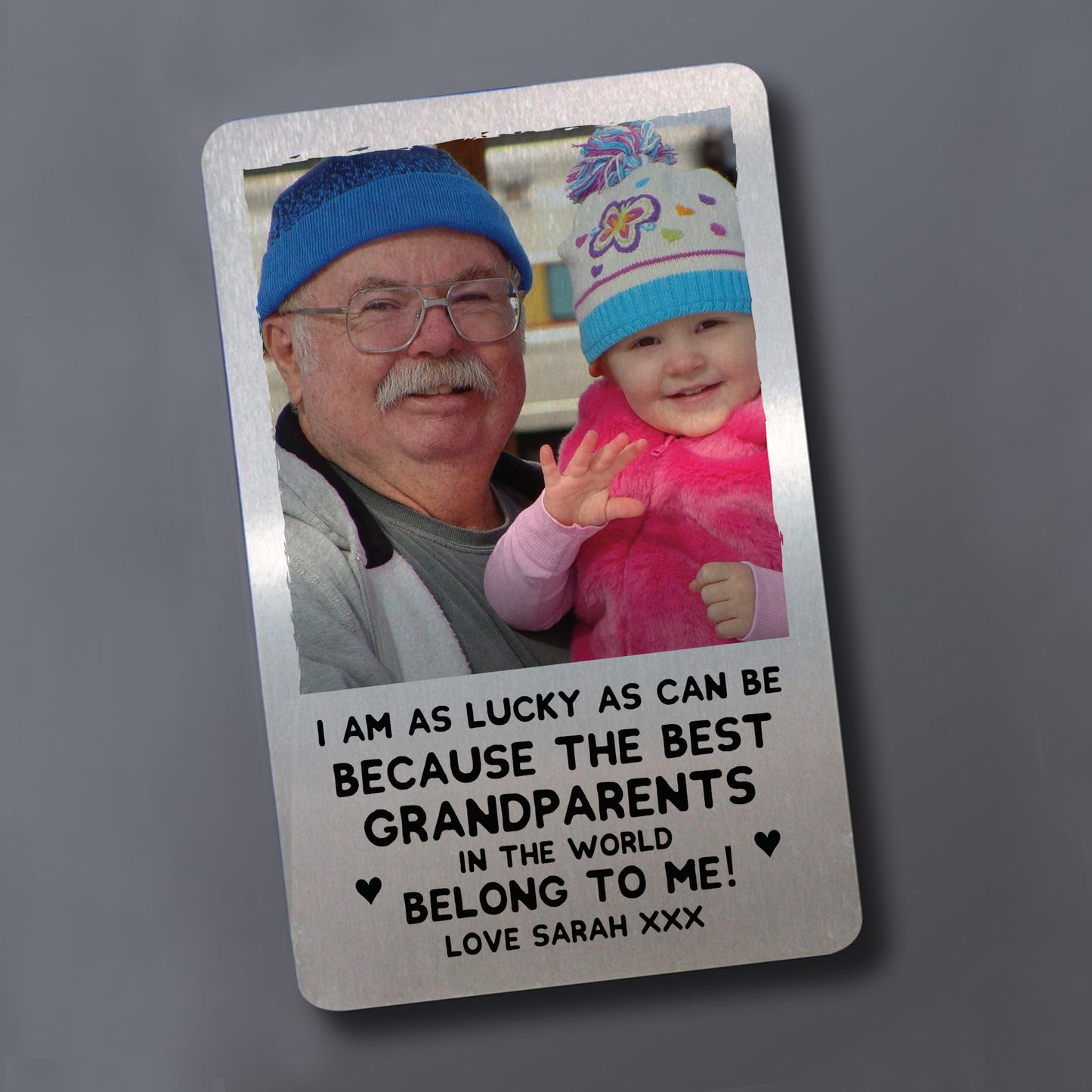 Best Grandparent Gift Personalised Photo Wallet Card Thank You