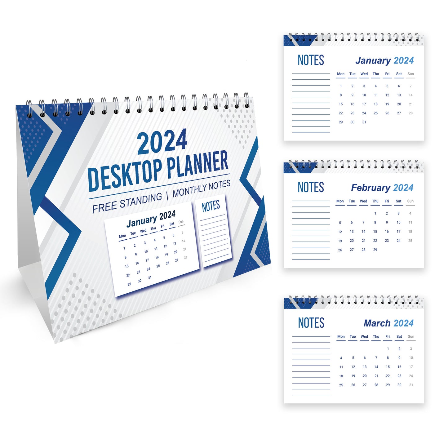 2024 Desktop Planner Academic Calendar Home Office Business