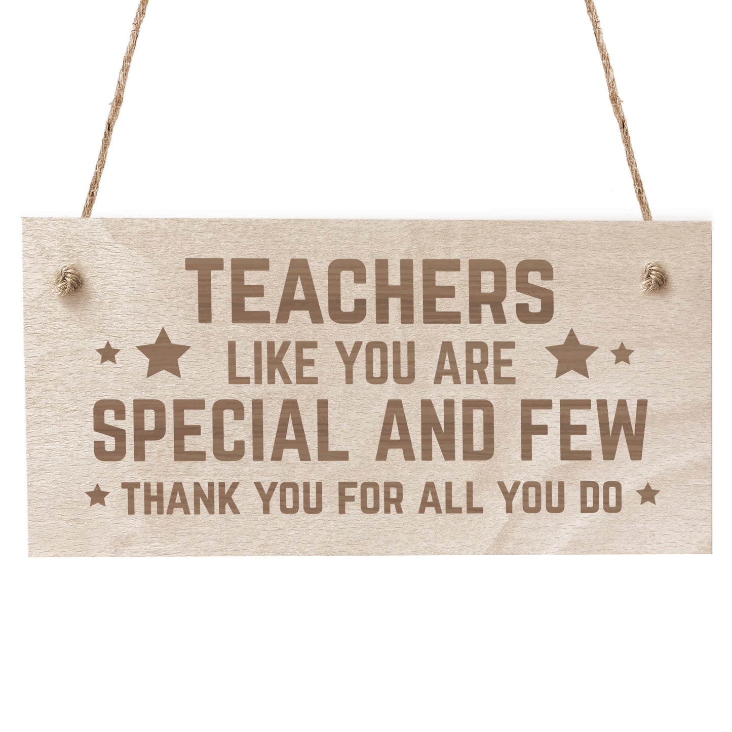 Teacher Gifts Engraved Wooden Plaque Thank You Gift For Teacher