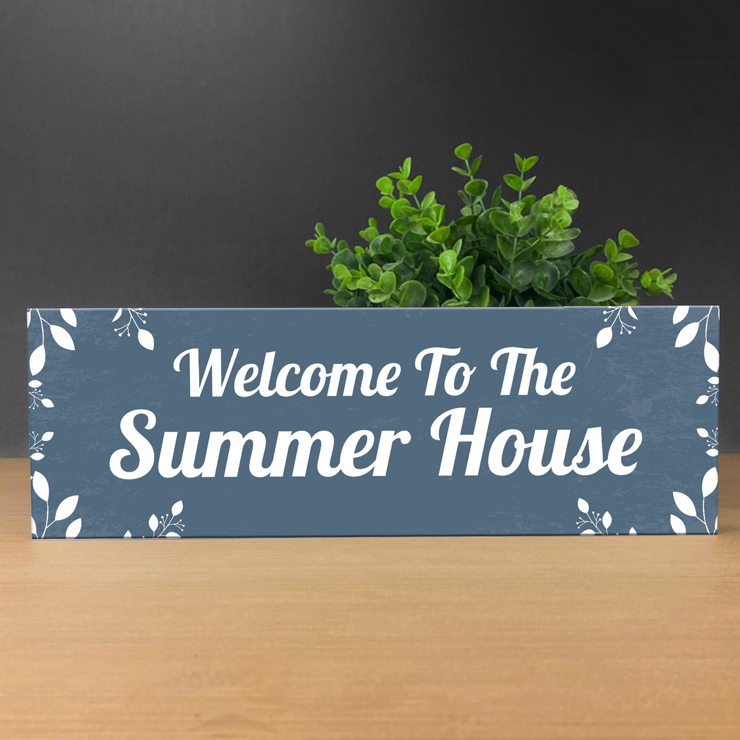 Summer House Wooden Outdoor Plaque For Garden Novelty Signs