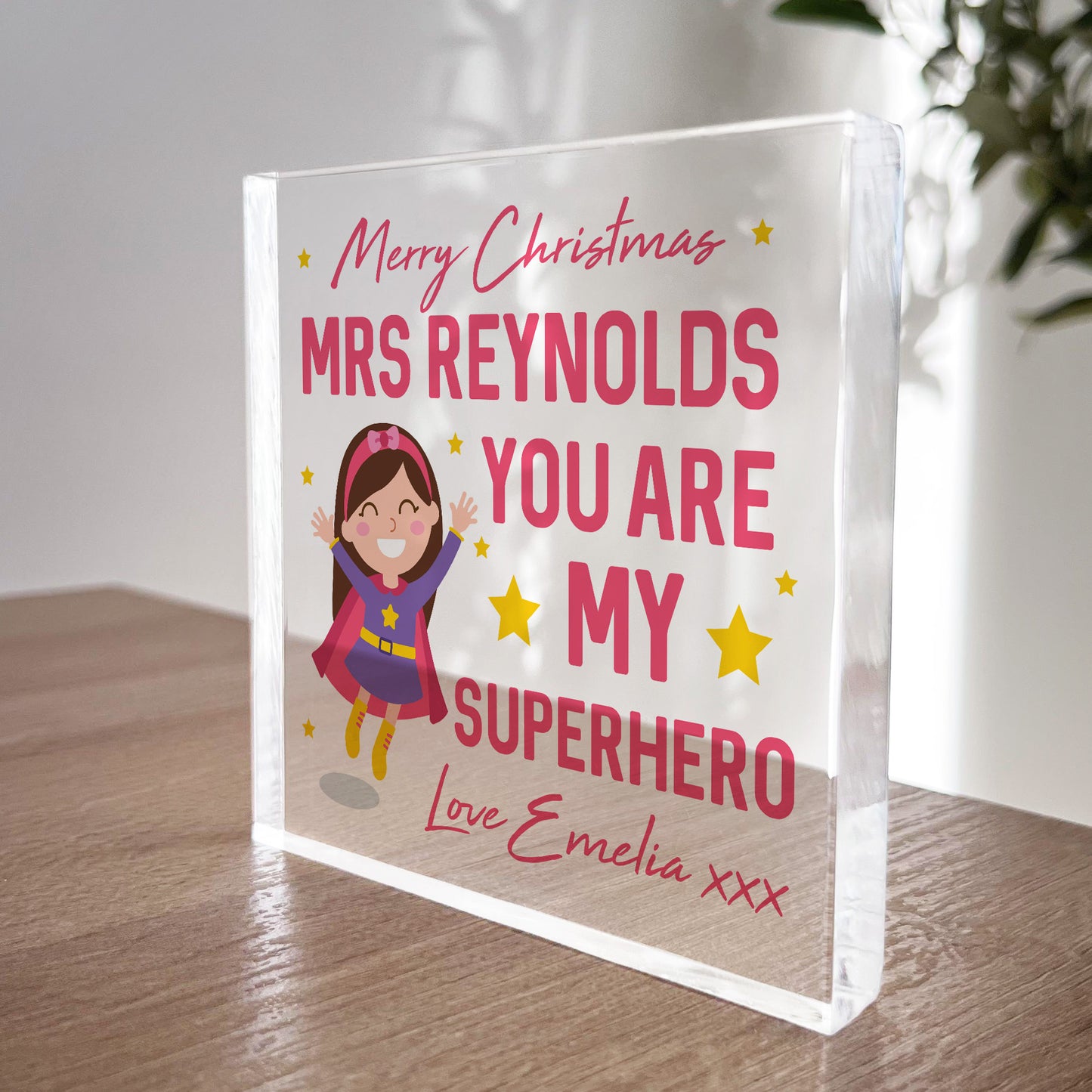 PERSONALISED Teacher Gift For Women Superhero Gifts Teacher Gift