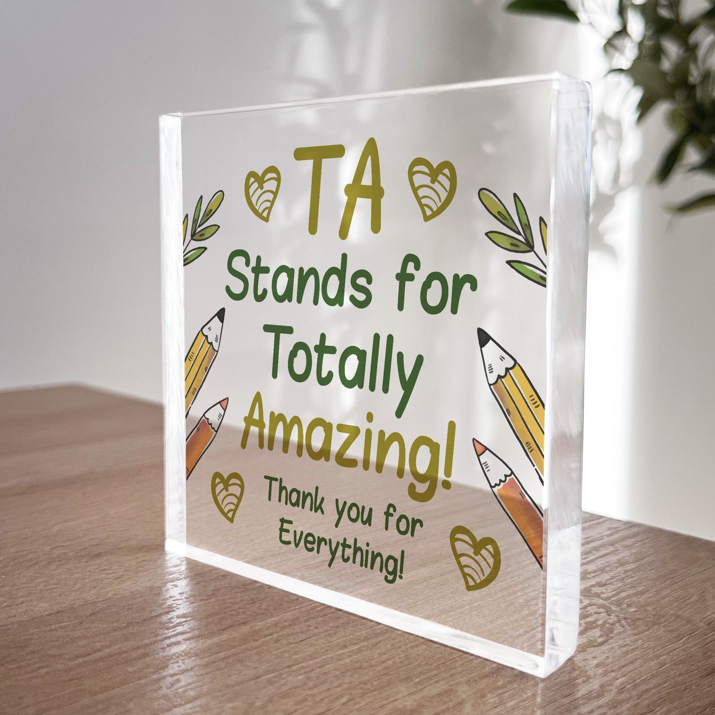 Teacher Gifts Acrylic Block Thank You Gift For Teacher Assistant