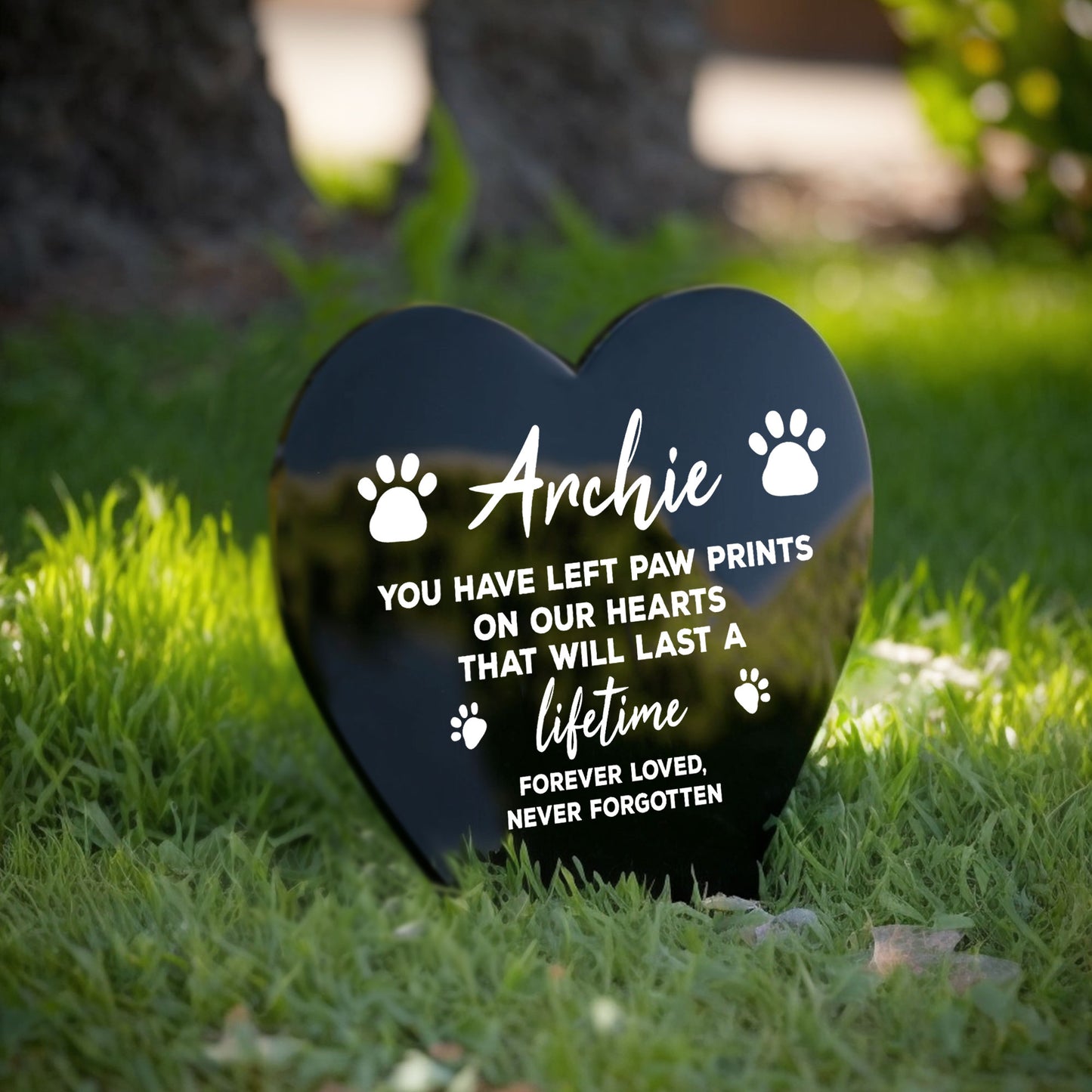 Memorial Plaque For Pet Dog Personalised Grave Marker Gifts