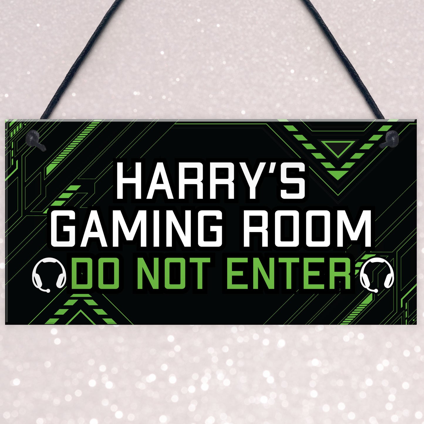 Personalised Gaming Room Sign Do Not Enter Plaque Gamer Gift