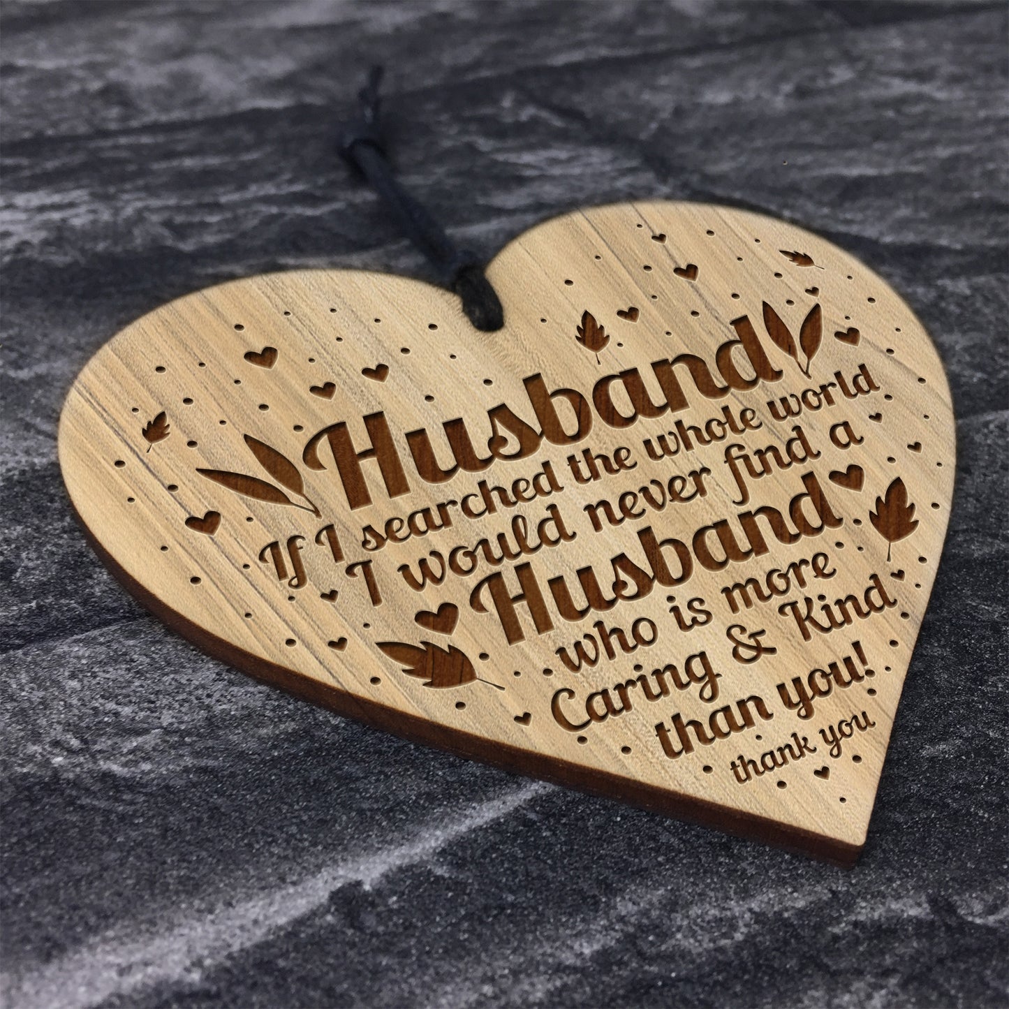 Husband Gifts Husband Birthday Gift Card Engraved Heart