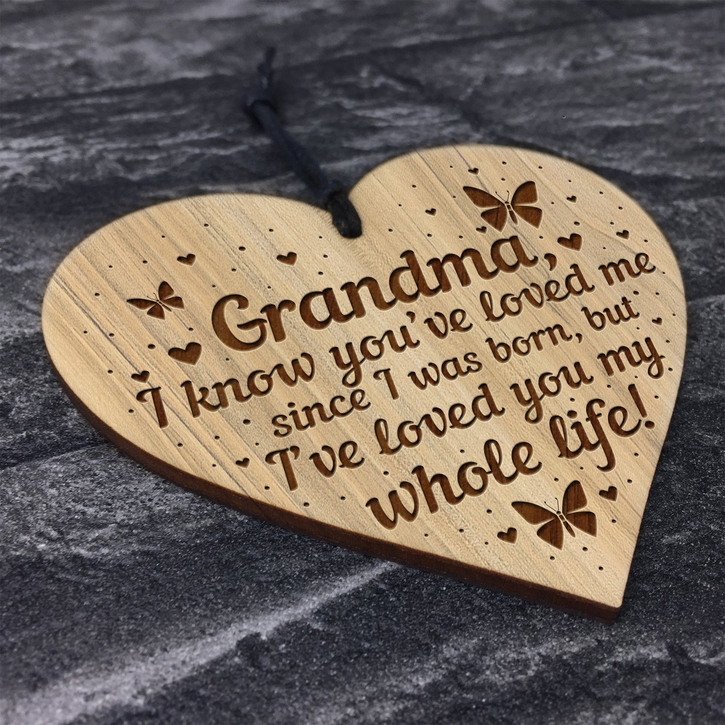 Grandma Birthday Gifts Engraved Heart Christmas Gift For Grandma