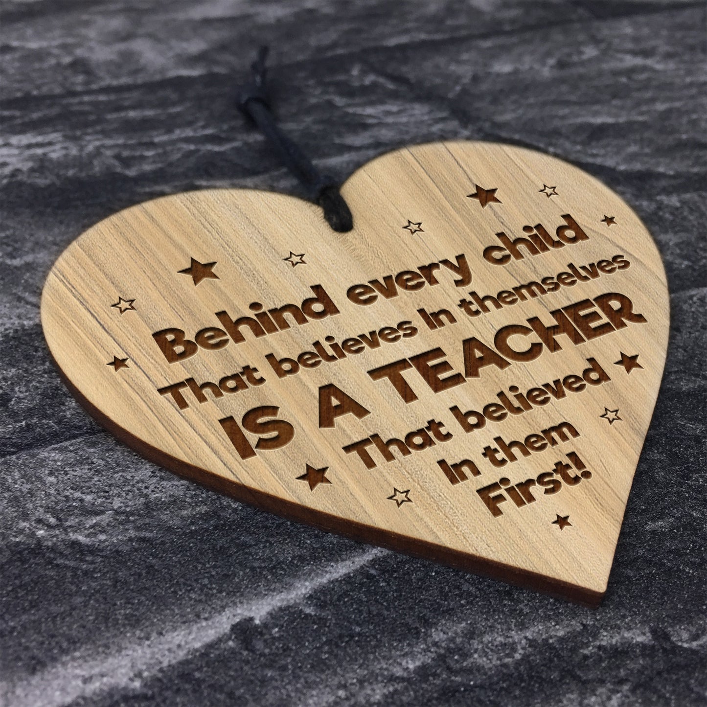 Teacher Gifts Thank You Present For End of Year Engraved Wood He