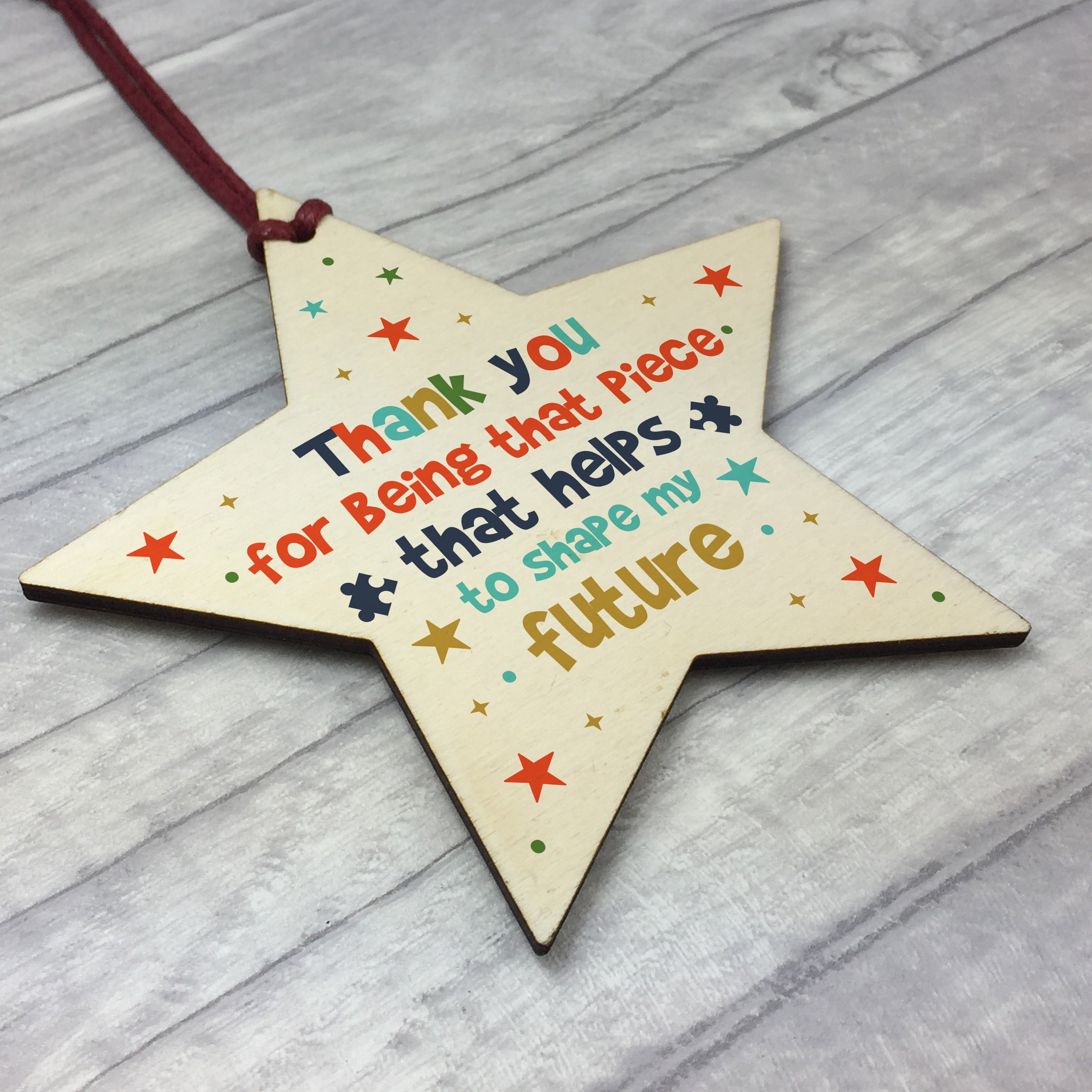 Wooden star plaque online