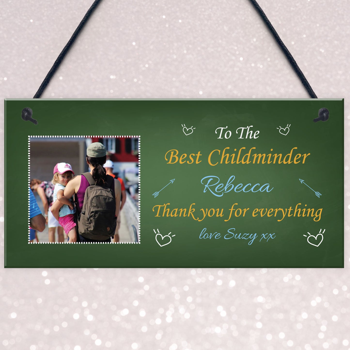 Best Childminder PERSONALISED Photo Plaque Thank You Birthday