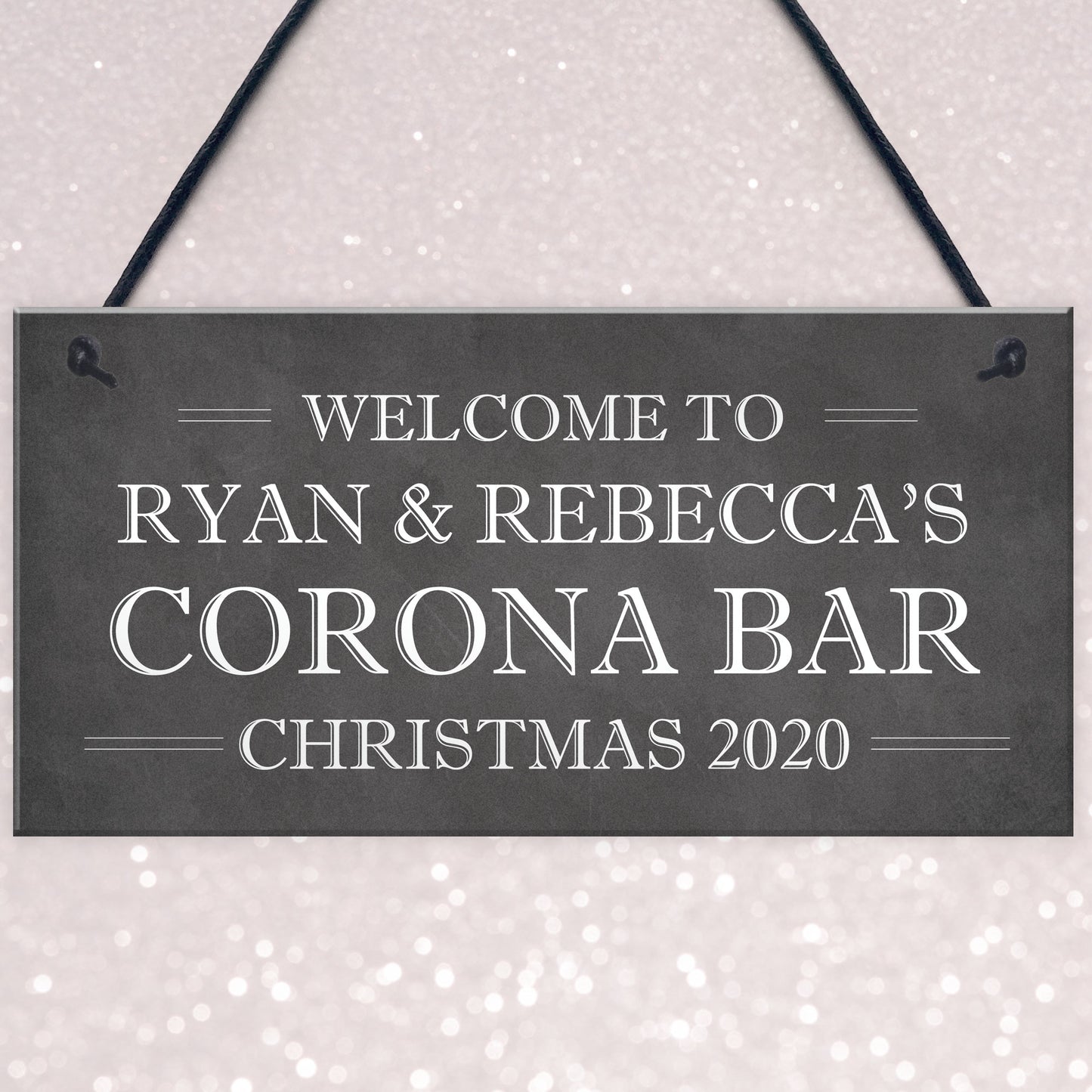 CORONA BAR Sign Personalised Home Bar Pub Sign Lockdown Gift