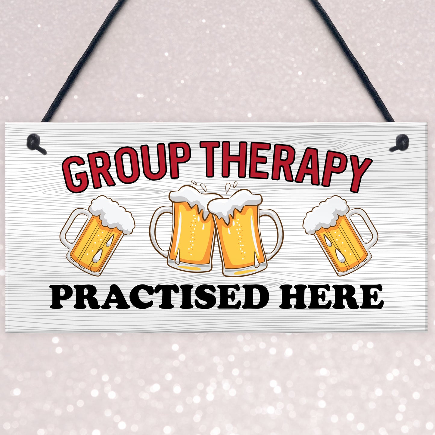 Funny GROUP THERAPY Sign Bar Signs And Plaques Home Decor