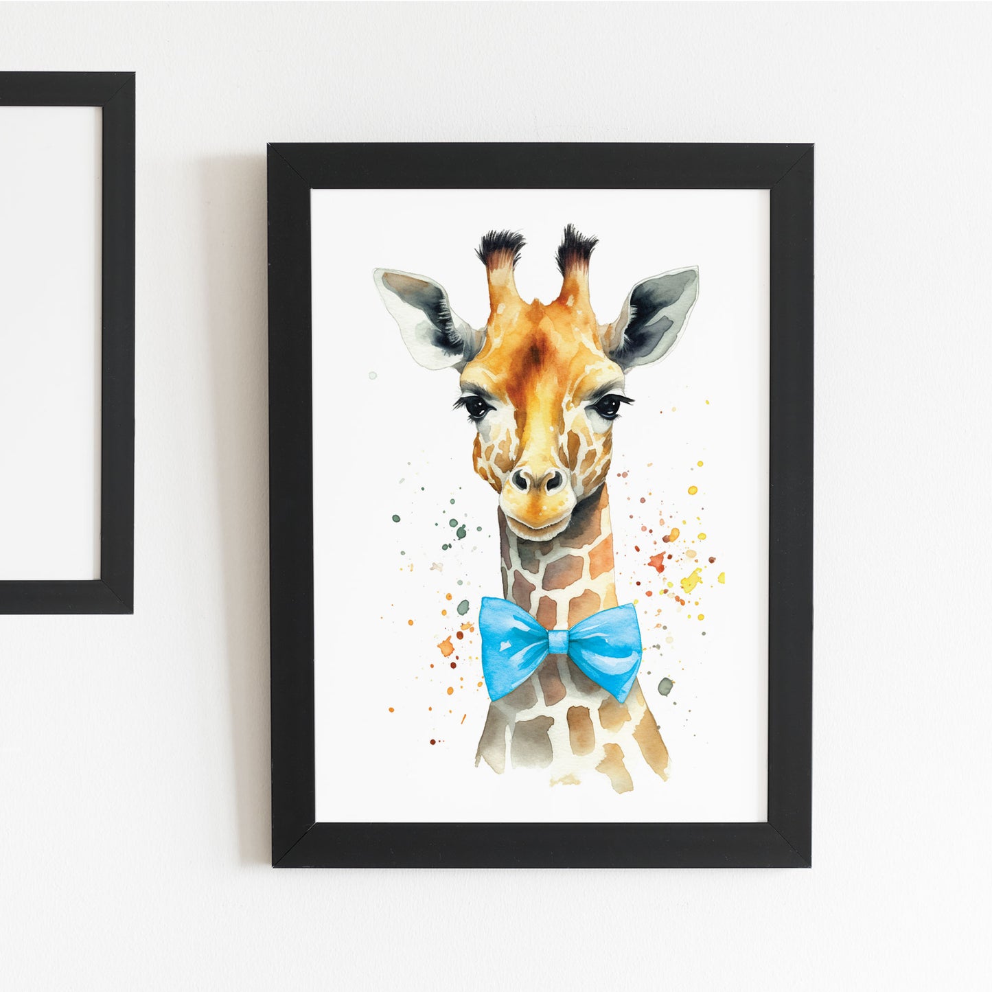 Safari Animals Boys Nursery Bedroom Prints Personalised Name