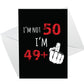 50th Birthday Card Funny Rude Wood Heart Funny 50th Birthday