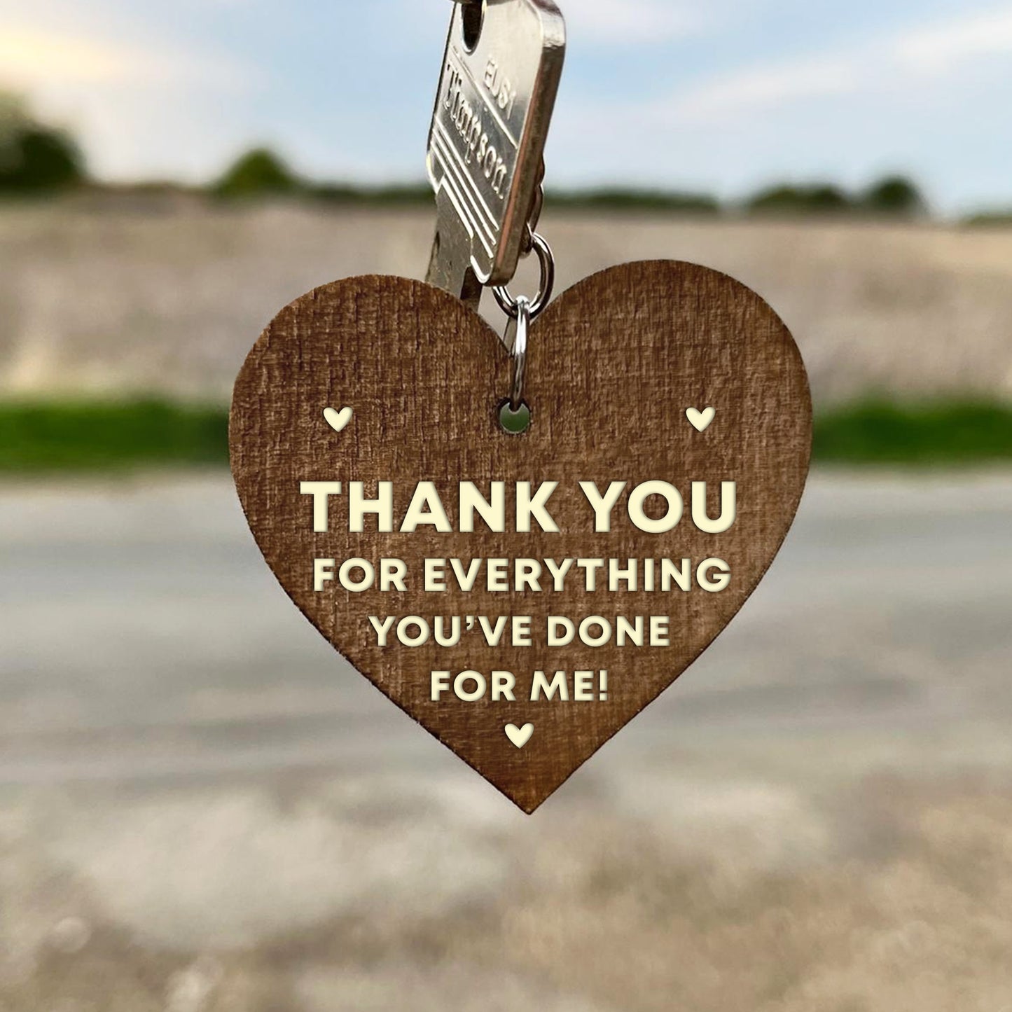 Thank You Gifts For Him Her Wood Keyring Gift For Teacher Friend