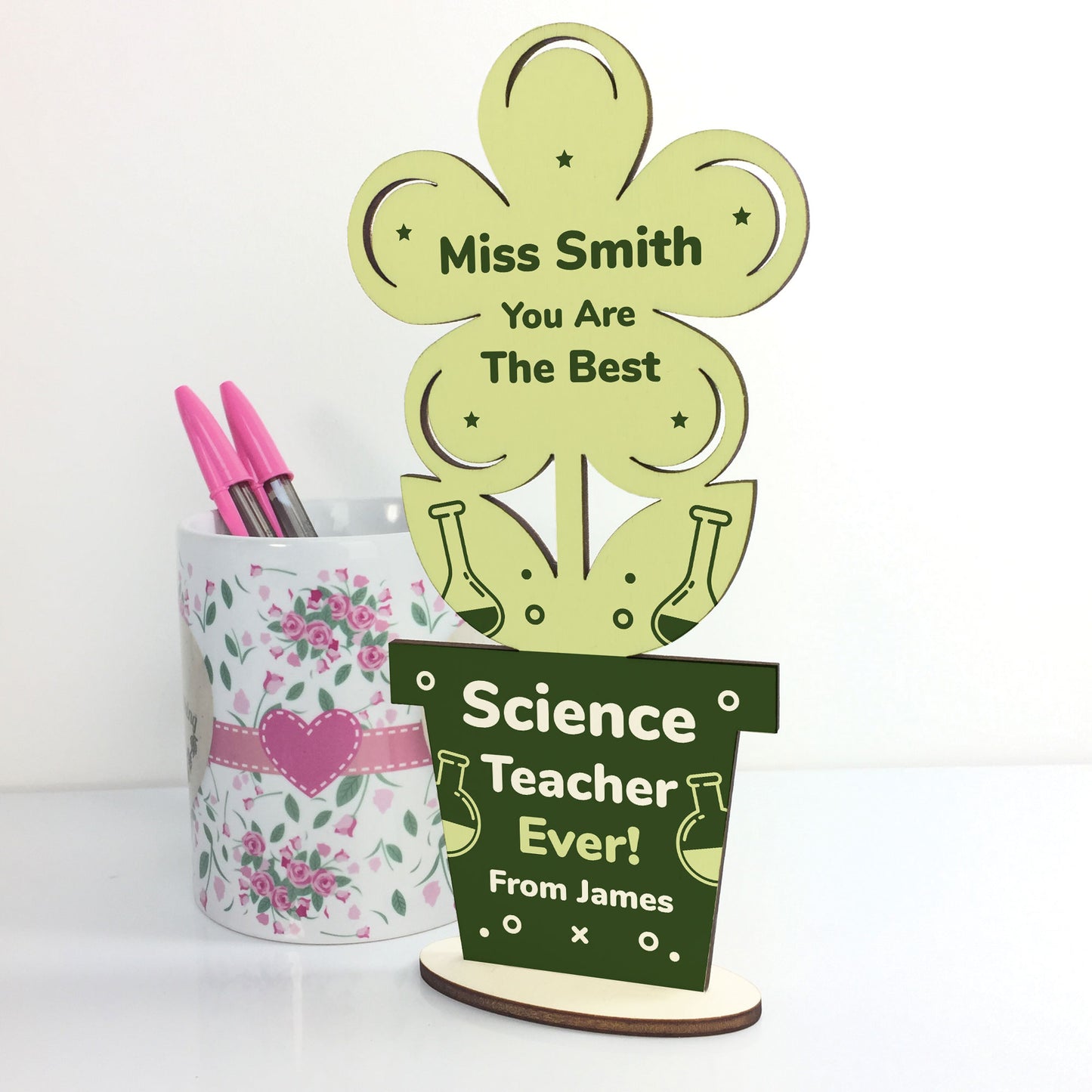 Science Teacher Gifts Wooden Plaque Thank You School Nursery