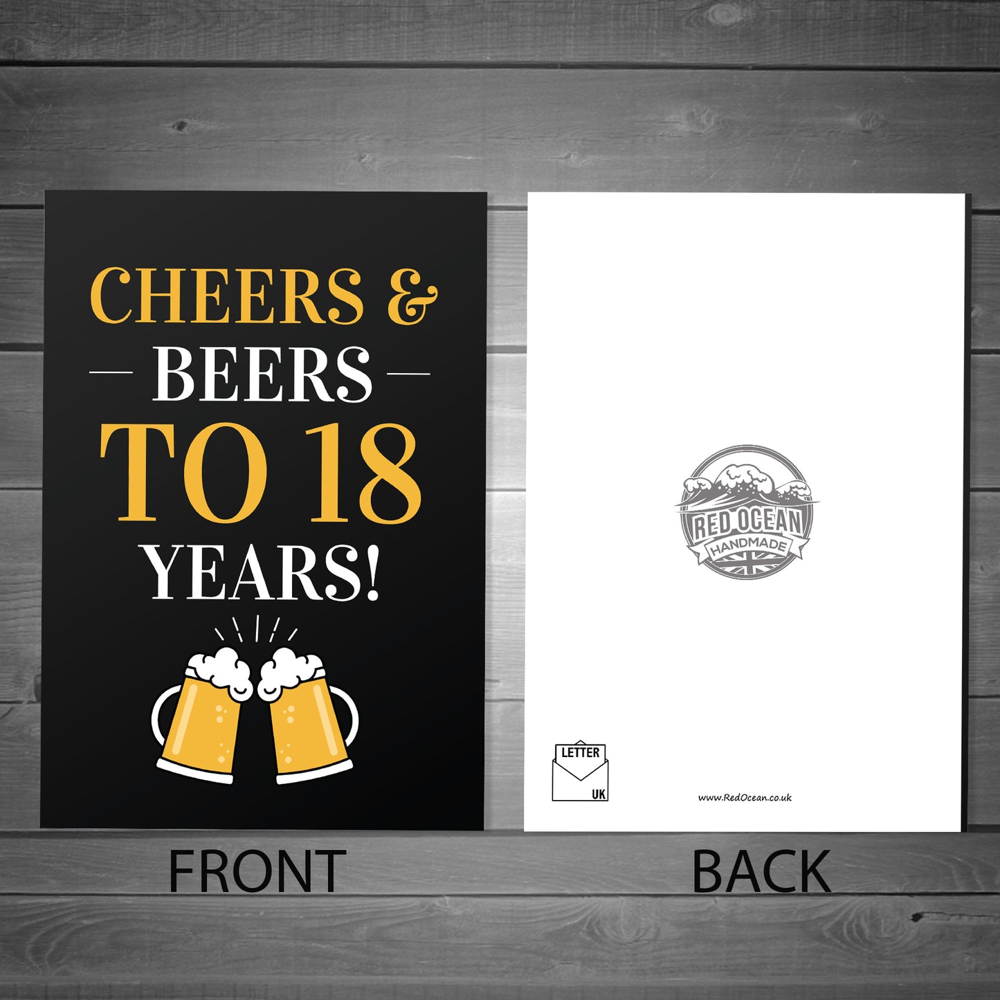 Cheers And Beers To 18 Years Novelty 18th Birthday Card For Son