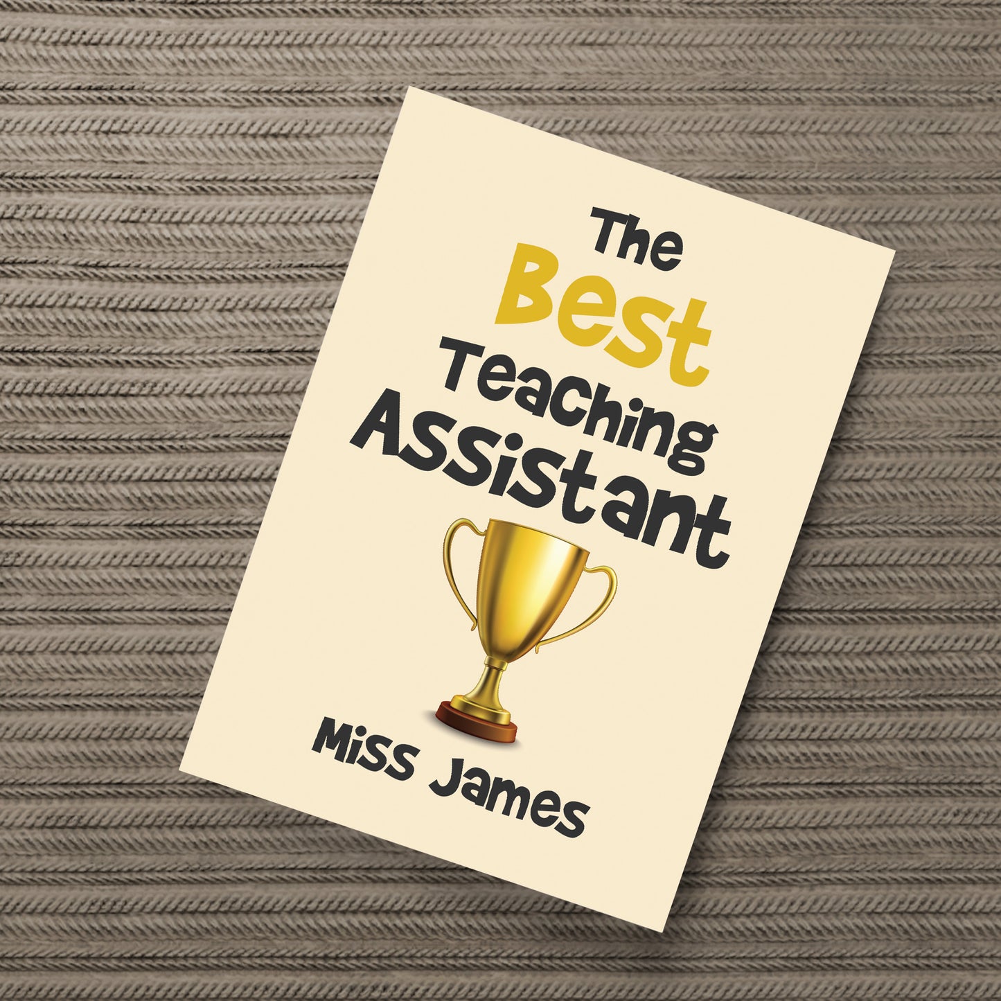 Best Teaching Assistant Print Personalised Gift For Assistant