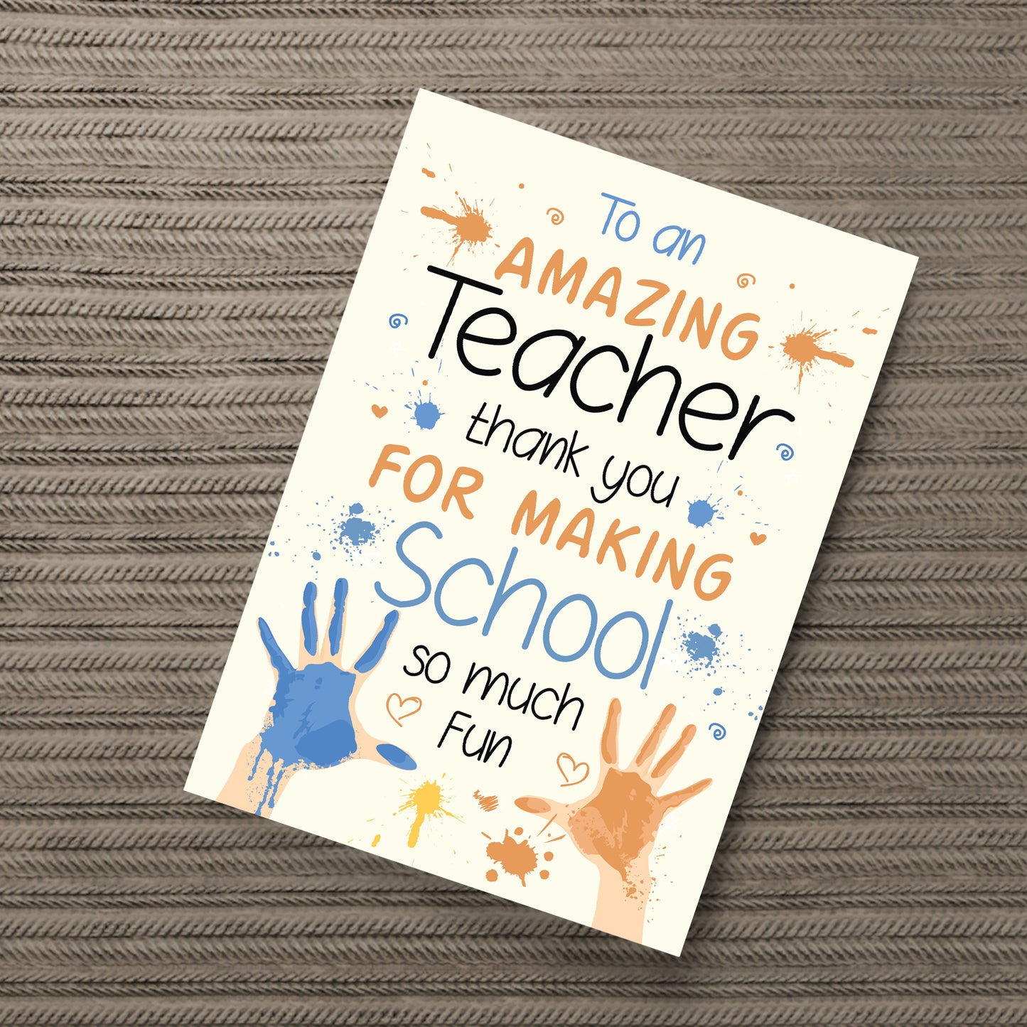 Amazing Teacher Print Thank You Gift For Nursery Teacher