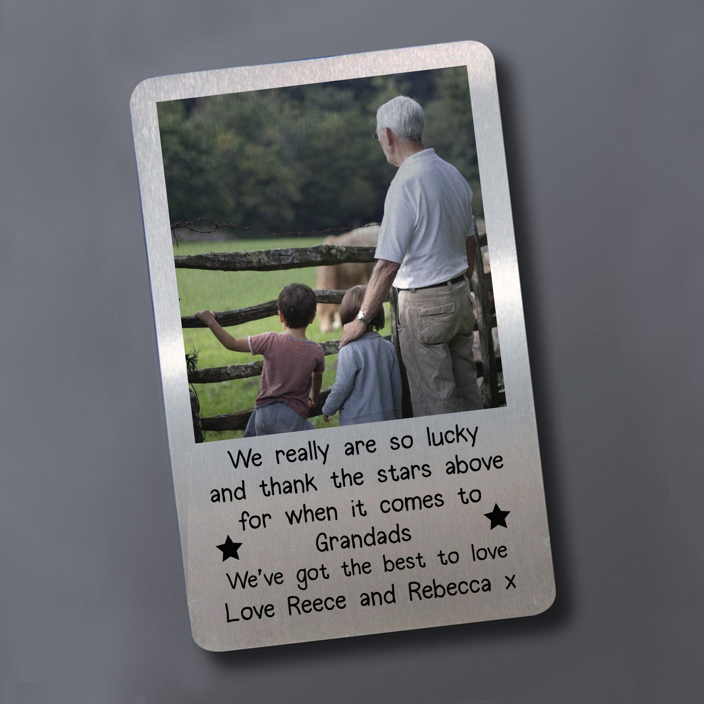 Novelty Gift For Grandad Personalised Photo Wallet Card Birthday