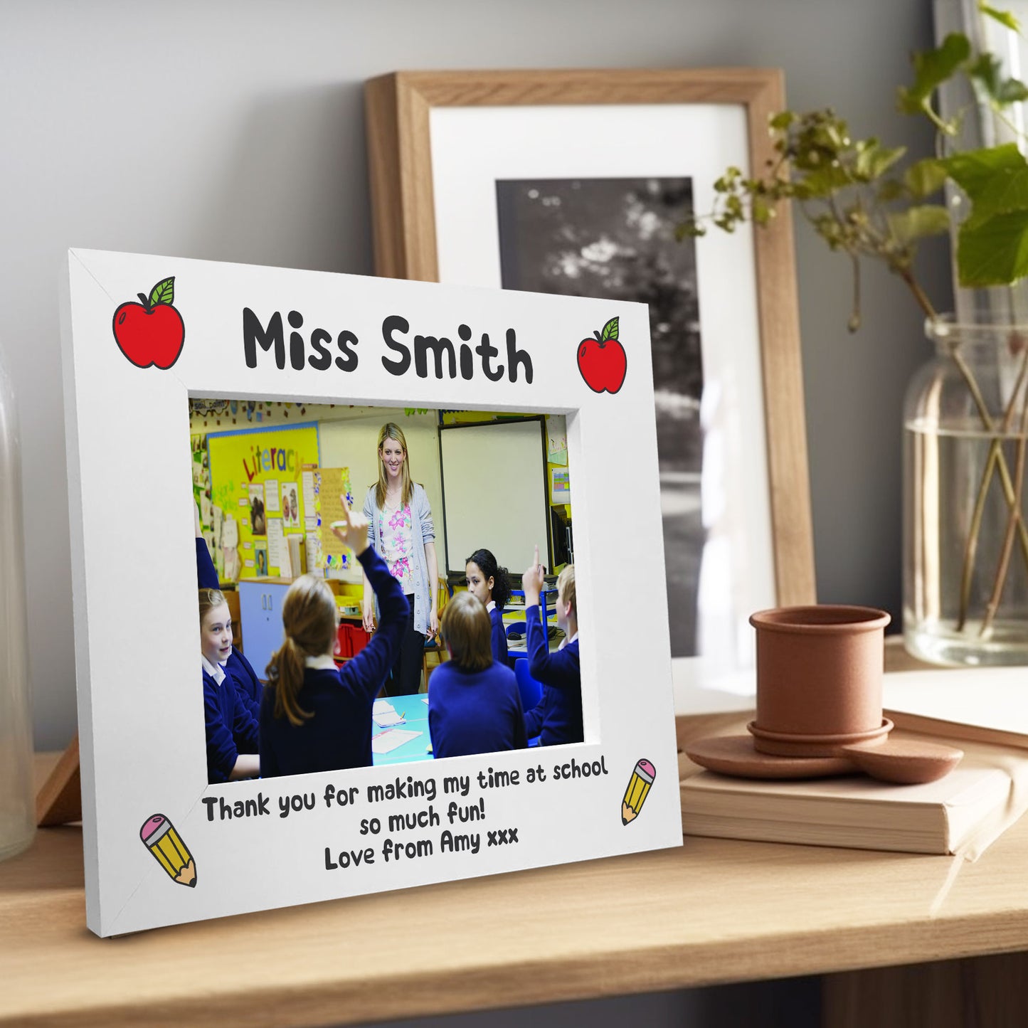 Personalised Teacher Gift Leaving School Nursery Preschool Frame