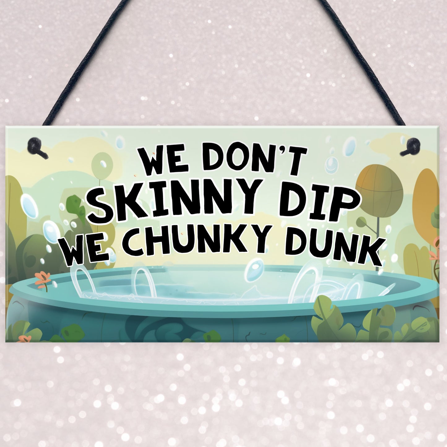 Funny Hot Tub Novelty Sign Hot Tub Decor Plaques Garden Wall