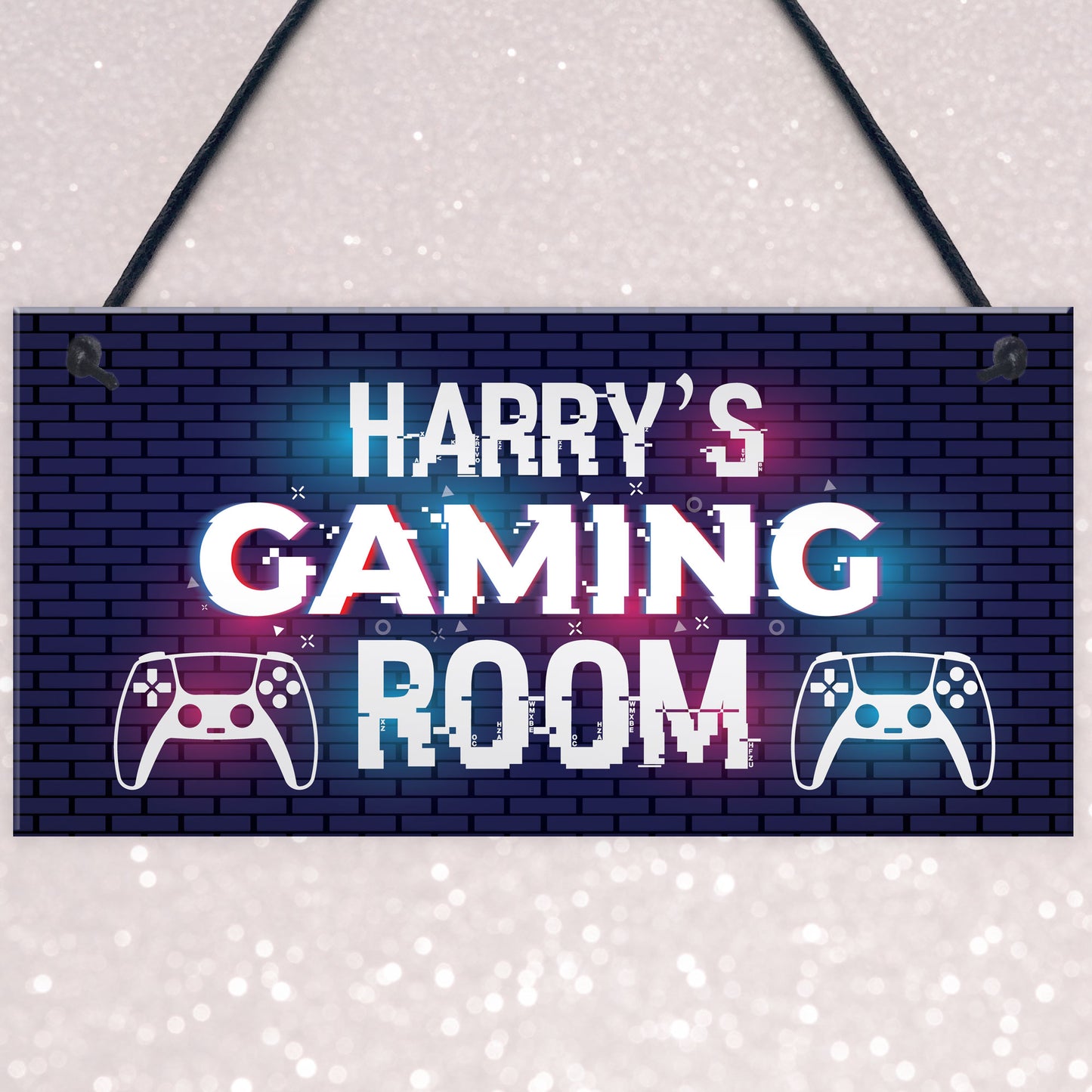 Personalised Gaming Sign For Boys Bedroom Gaming Bedroom