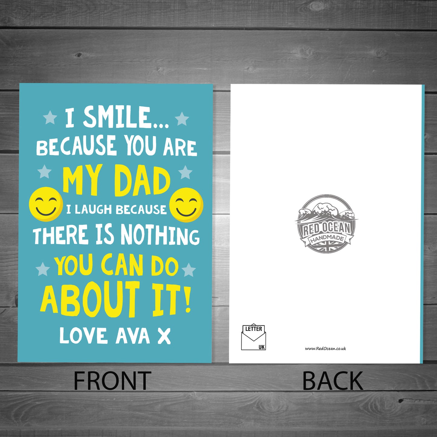 Funny Fathers Day Card Funny Dad Birthday Card Personalised
