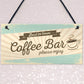 Coffee Bar Hanging Wall Plaque Home Decor Kitchen Cafe Sign