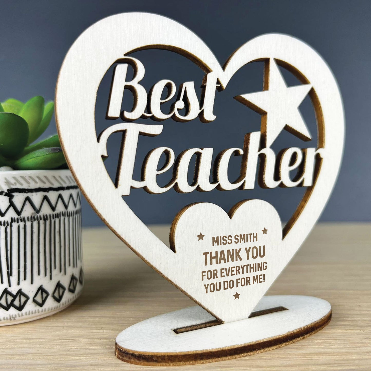 Personalised Best Teacher Thank You Nursery Teacher Gifts