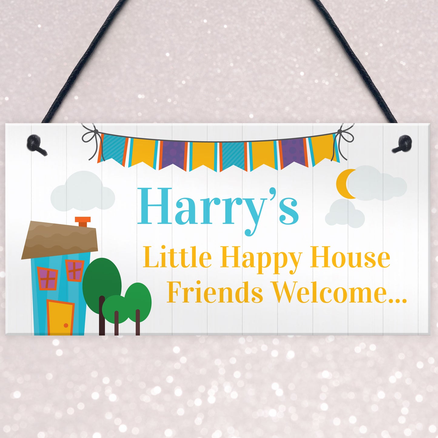 Playhouse Wendy House Sign Bedroom Plaque PERSONALISED