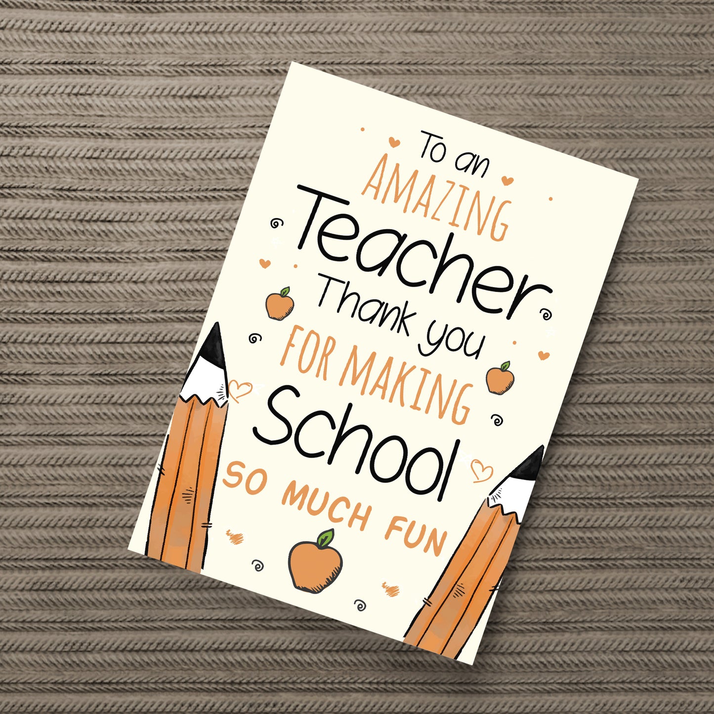 Teacher Thank You Picture Print Gift Nursery Leaving Present