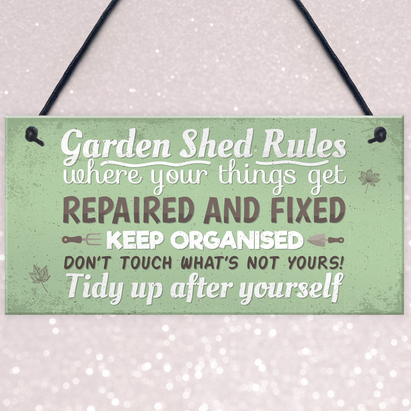 Garden Shed Rules Novelty Plaque Garden SummerHouse Friendship