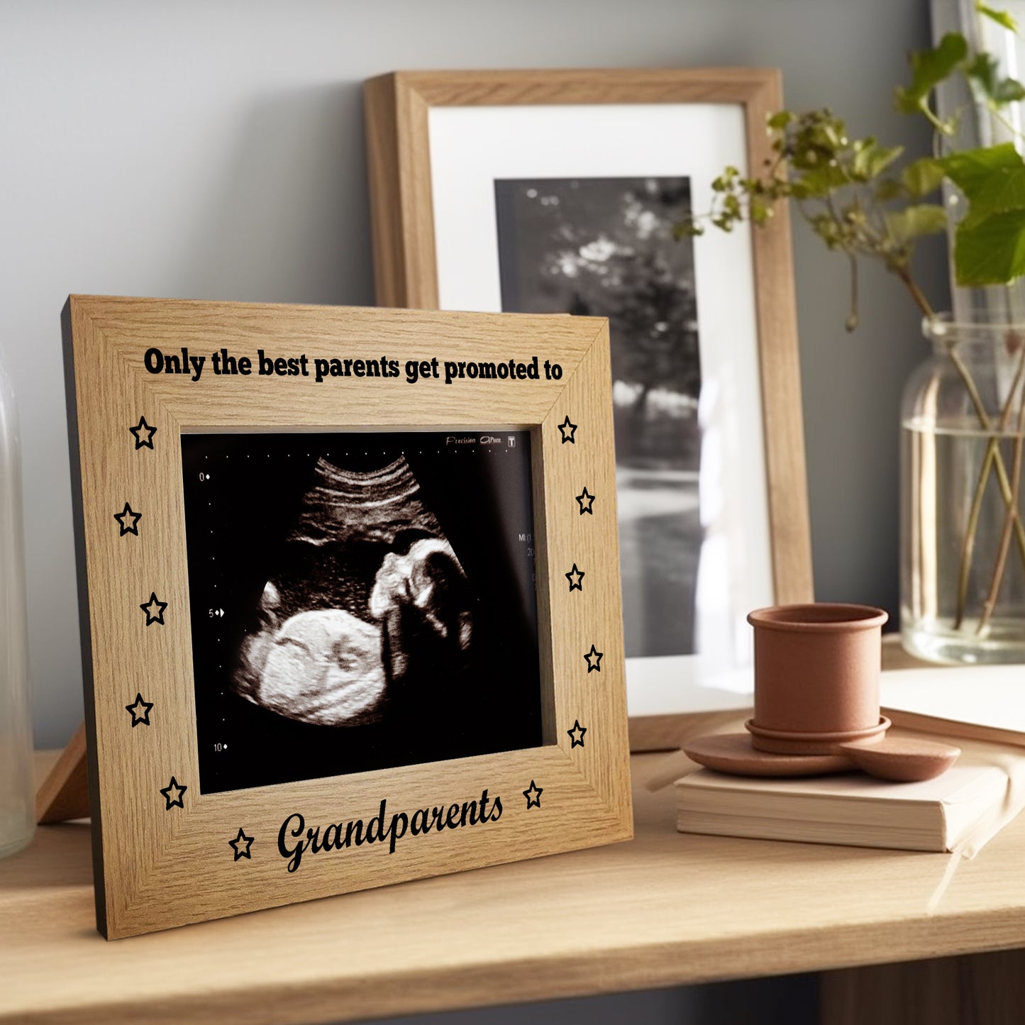 Promoted To Grandparents Photo Frame Baby Announcement Gift