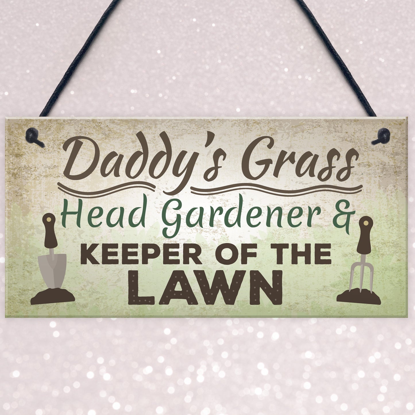 Daddy's Grass Novelty Garden Plaques Garden Shed Dad Gifts